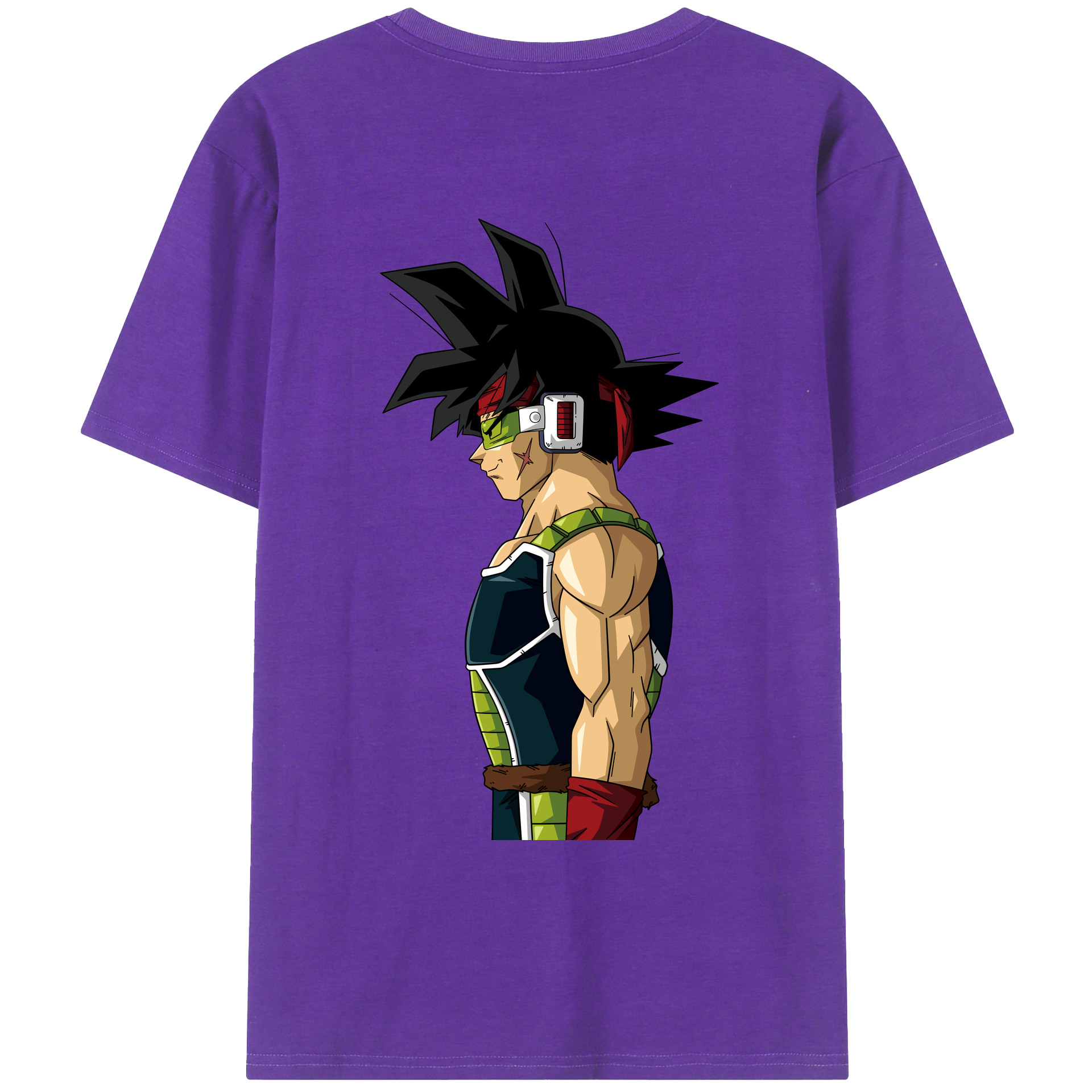 （画像用） ドラゴンボール バーダック DRAGON BALL Burdock 綿100％ メンズ半袖Tシャツ（バックプリント） 通気性
