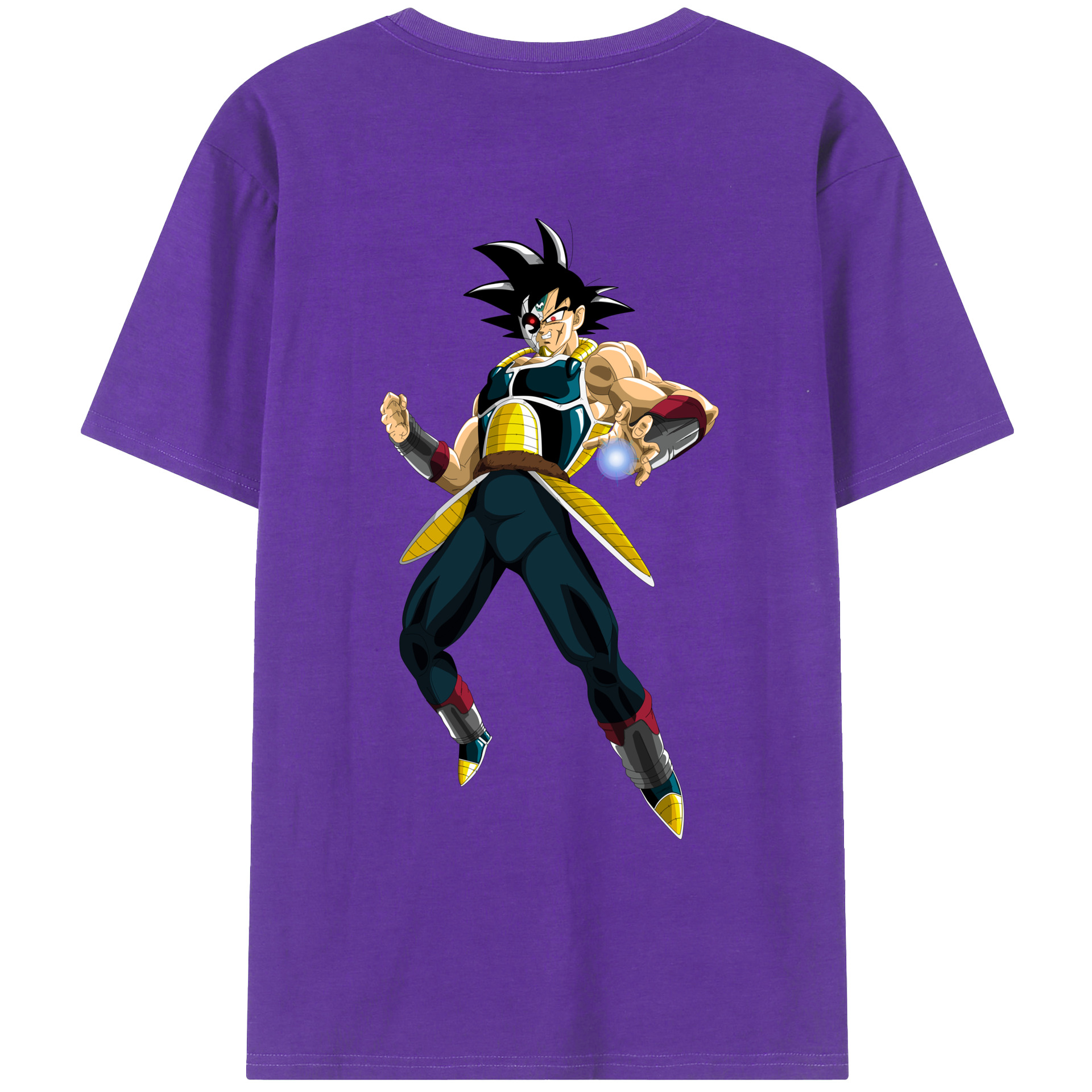 （画像用） ドラゴンボール バーダック DRAGON BALL Burdock 綿100％ メンズ半袖Tシャツ（バックプリント） 通気性