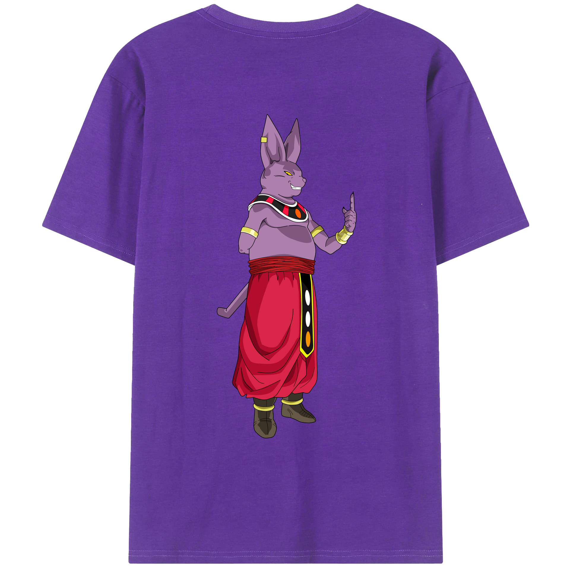（画像用） ドラゴンボール シャンパ DRAGON BALL Champa 綿100％ メンズ半袖Tシャツ（バックプリント） 通気性