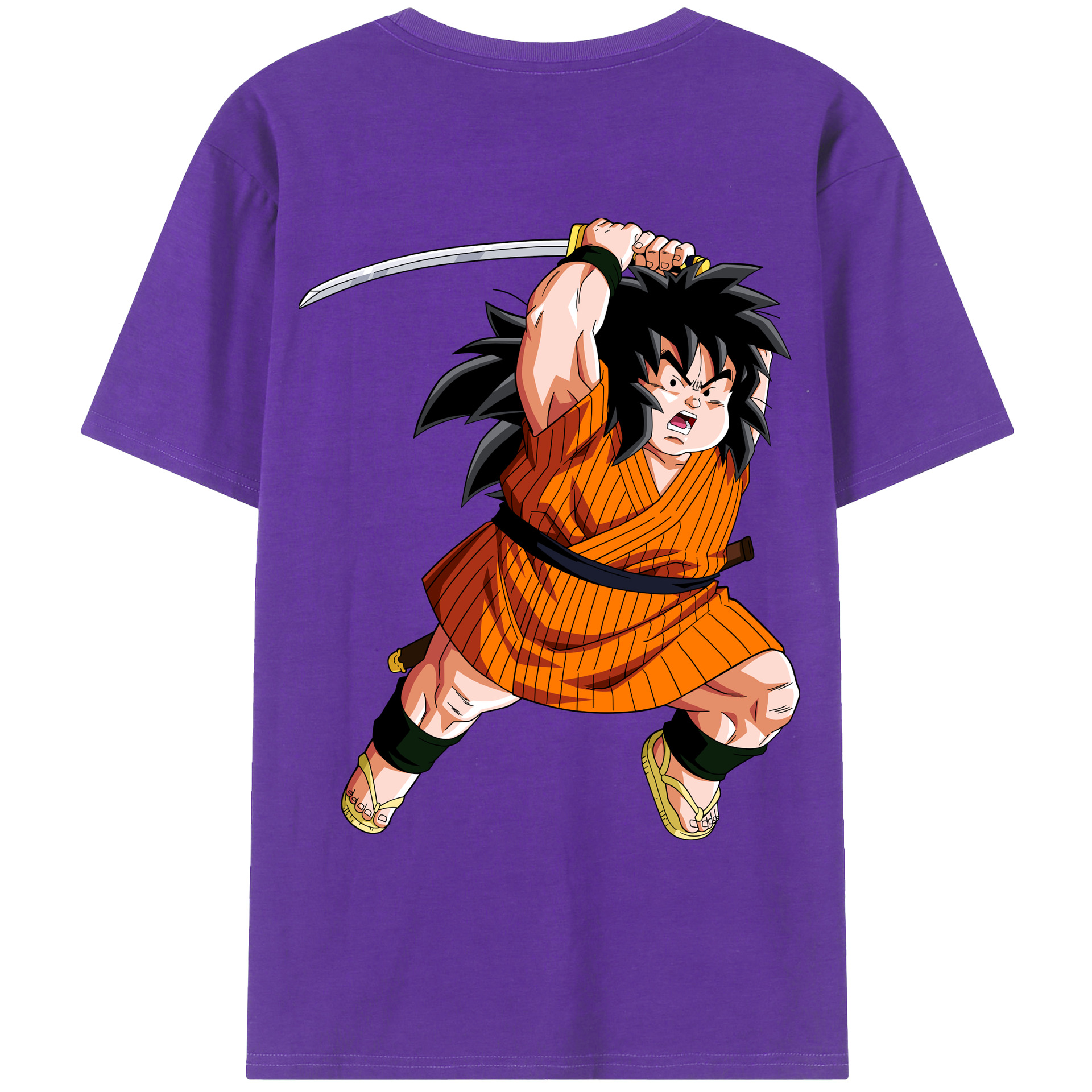 （画像用） ドラゴンボール やじろべえ DRAGON BALL Yajirobe 綿100％ メンズ半袖Tシャツ（バックプリント） 通気性