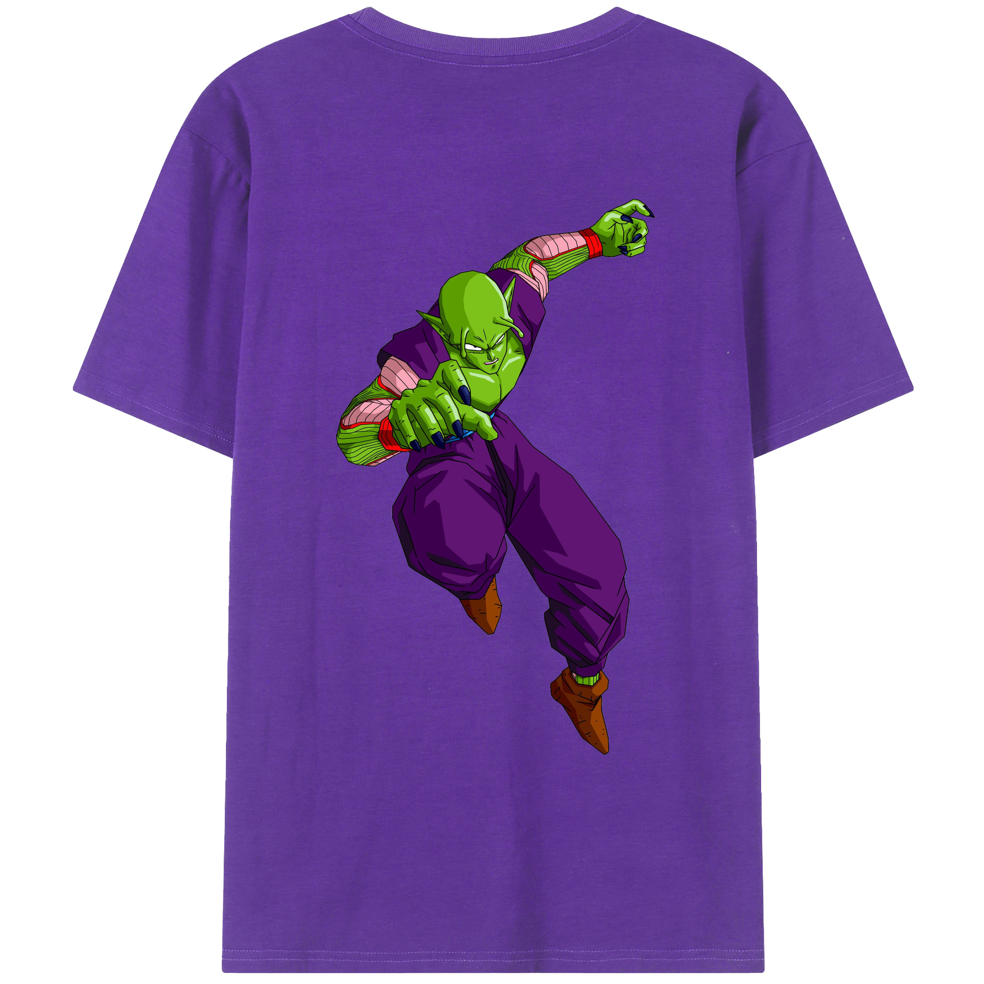 （画像用） ドラゴンボール ピッコロ DRAGON BALL Piccolo 綿100％ メンズ半袖Tシャツ（バックプリント） 通気性