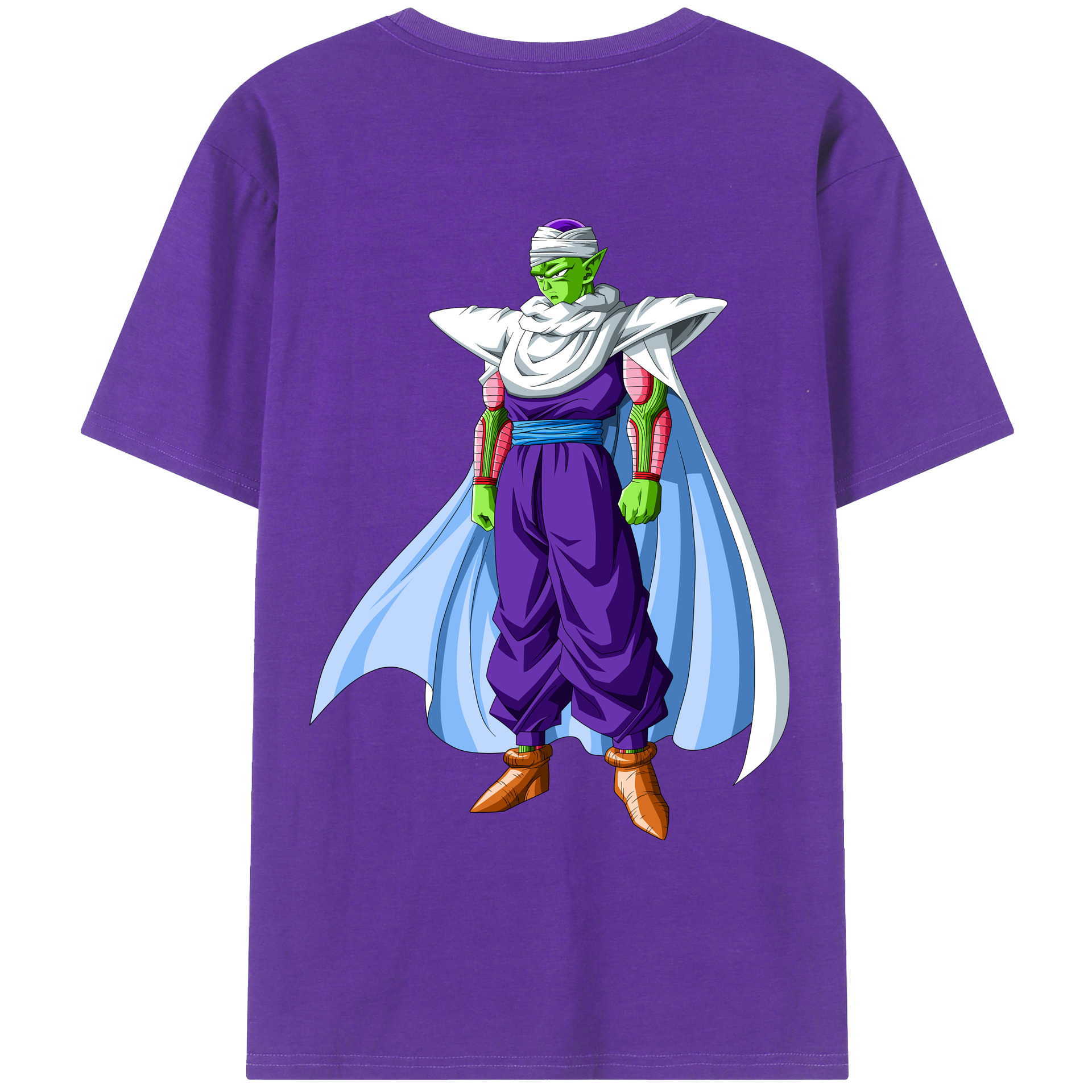 （画像用） ドラゴンボール ピッコロ DRAGON BALL Piccolo 綿100％ メンズ半袖Tシャツ（バックプリント） 通気性