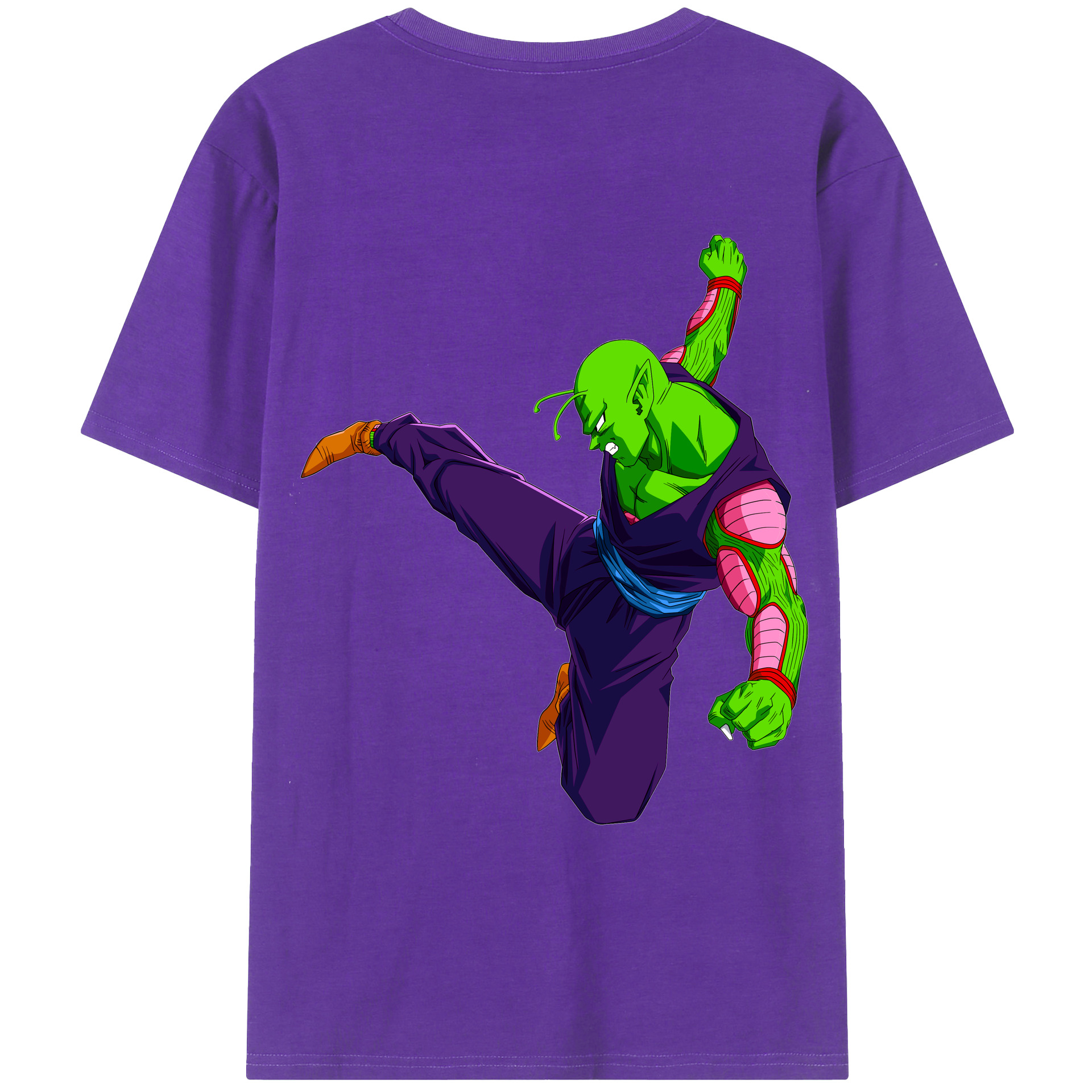 （画像用） ドラゴンボール ピッコロ DRAGON BALL Piccolo 綿100％ メンズ半袖Tシャツ（バックプリント） 通気性