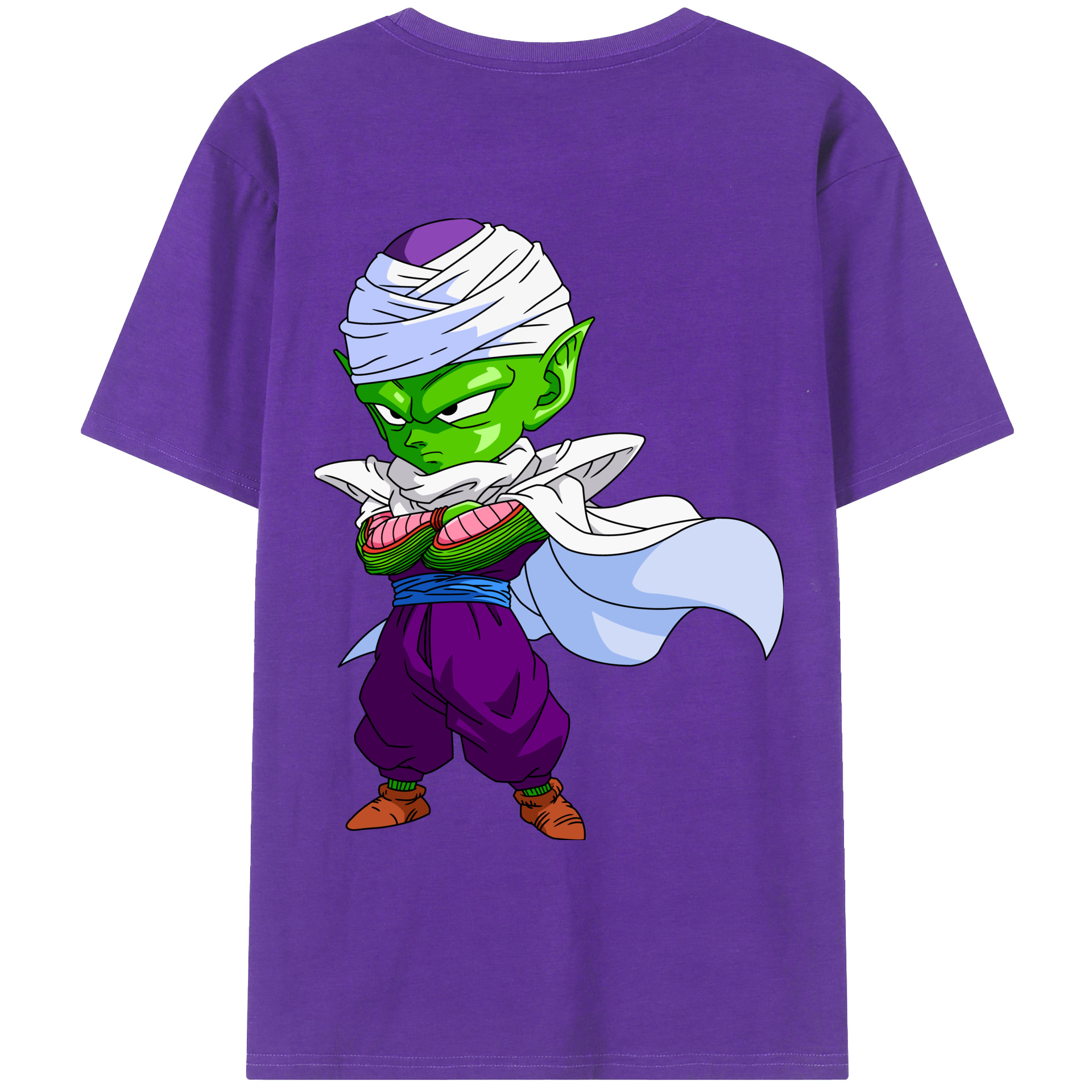 （画像用） ドラゴンボール ピッコロ DRAGON BALL Piccolo 綿100％ メンズ半袖Tシャツ（バックプリント） 通気性