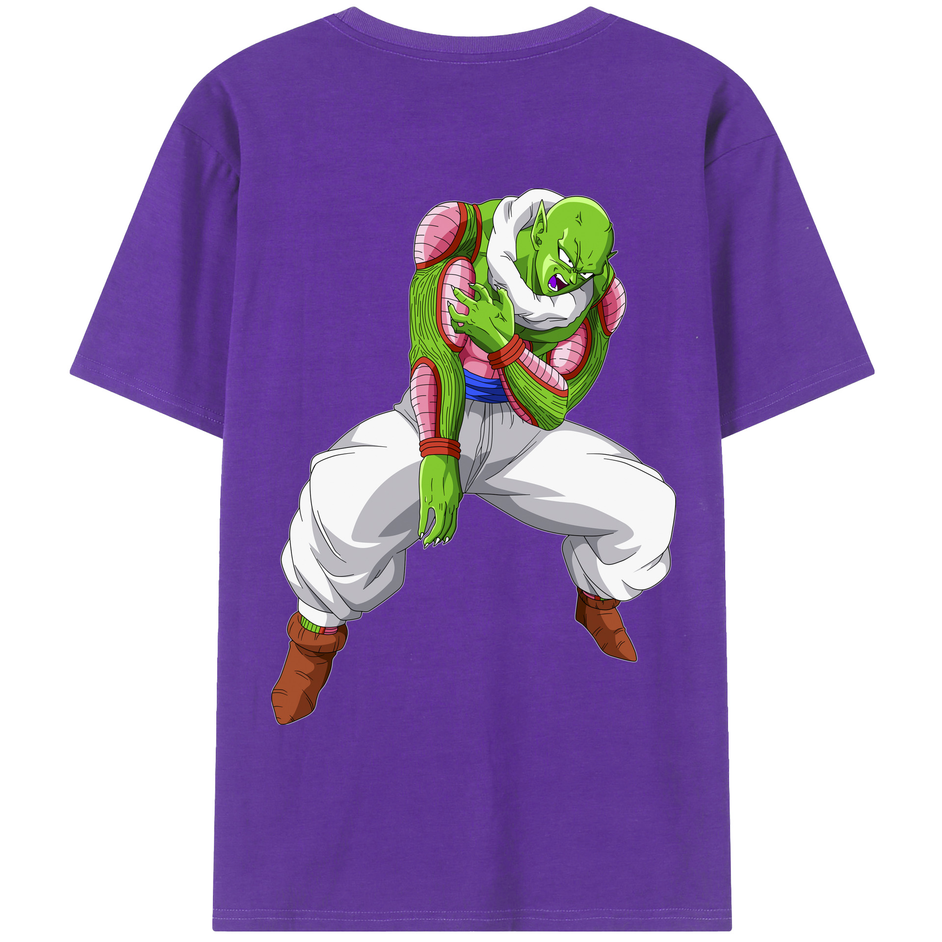 （画像用） ドラゴンボール ピッコロ DRAGON BALL Piccolo 綿100％ メンズ半袖Tシャツ（バックプリント） 通気性