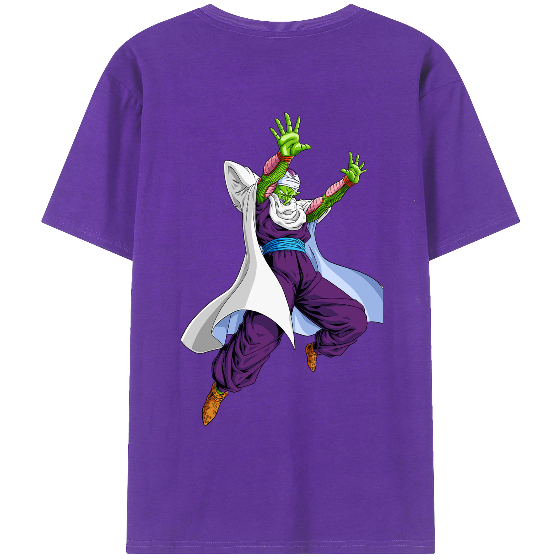 （画像用） ドラゴンボール ピッコロ DRAGON BALL Piccolo 綿100％ メンズ半袖Tシャツ（バックプリント） 通気性