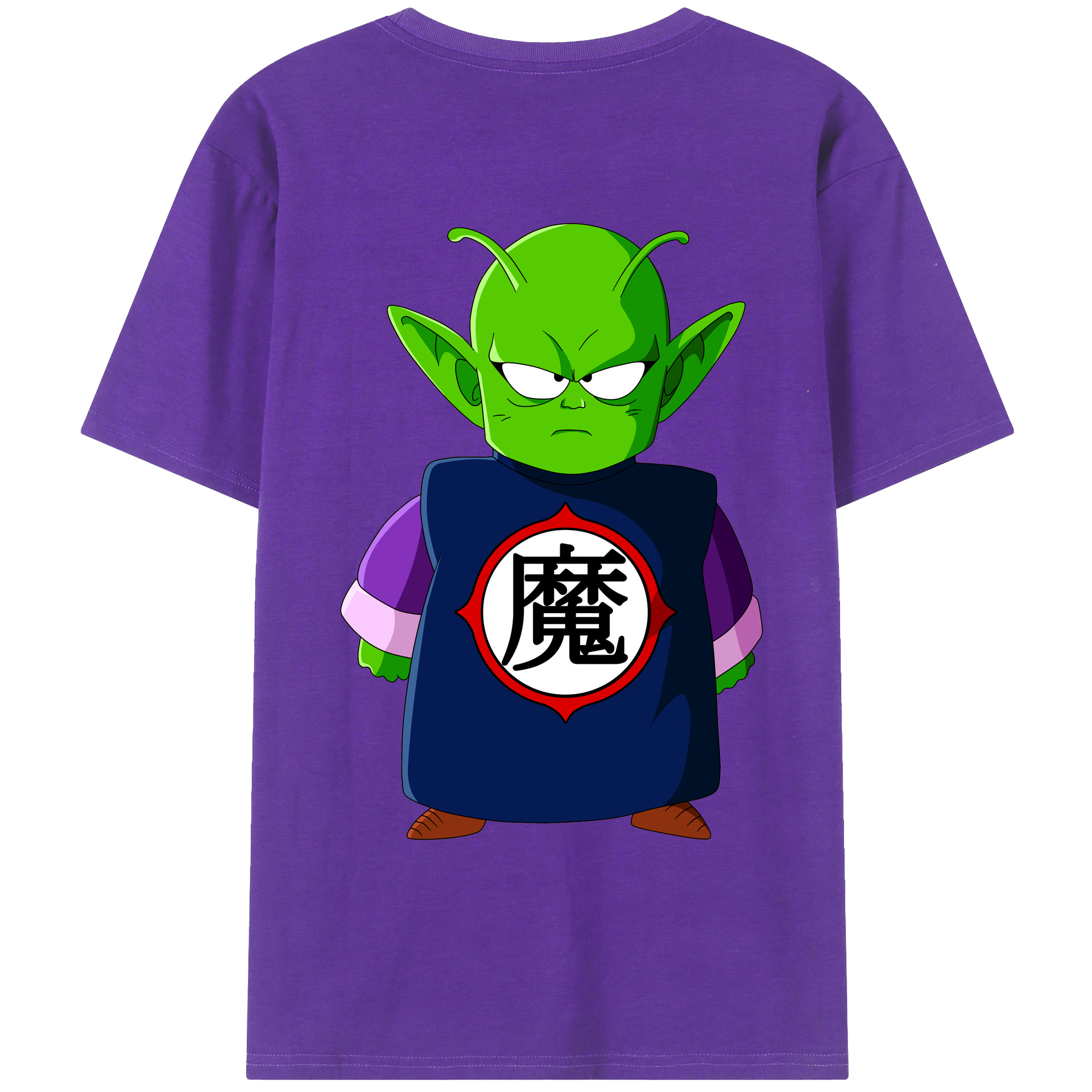 （画像用） ドラゴンボール ピッコロ DRAGON BALL Piccolo 綿100％ メンズ半袖Tシャツ（バックプリント） 通気性