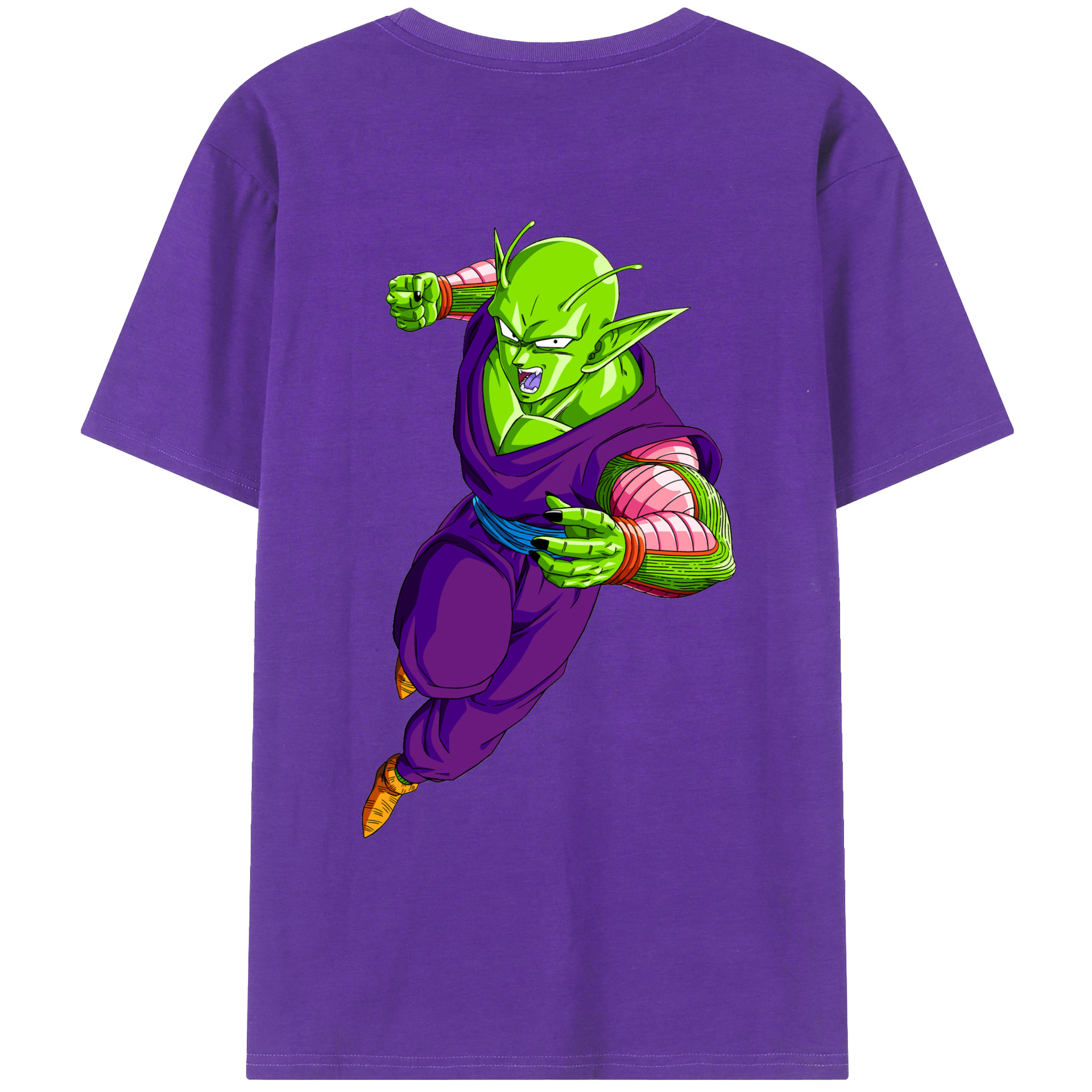 （画像用） ドラゴンボール ピッコロ DRAGON BALL Piccolo 綿100％ メンズ半袖Tシャツ（バックプリント） 通気性