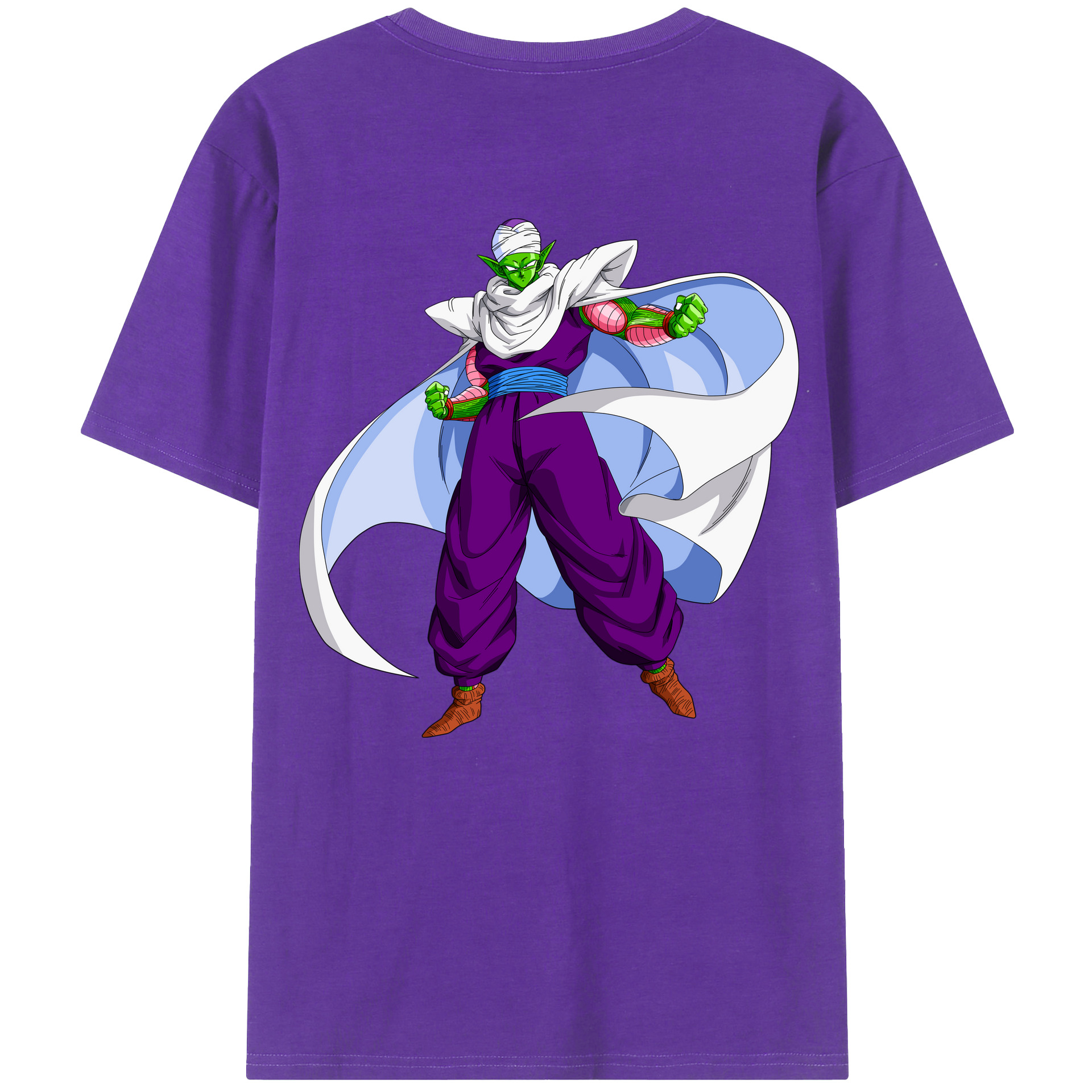 （画像用） ドラゴンボール ピッコロ DRAGON BALL Piccolo 綿100％ メンズ半袖Tシャツ（バックプリント） 通気性