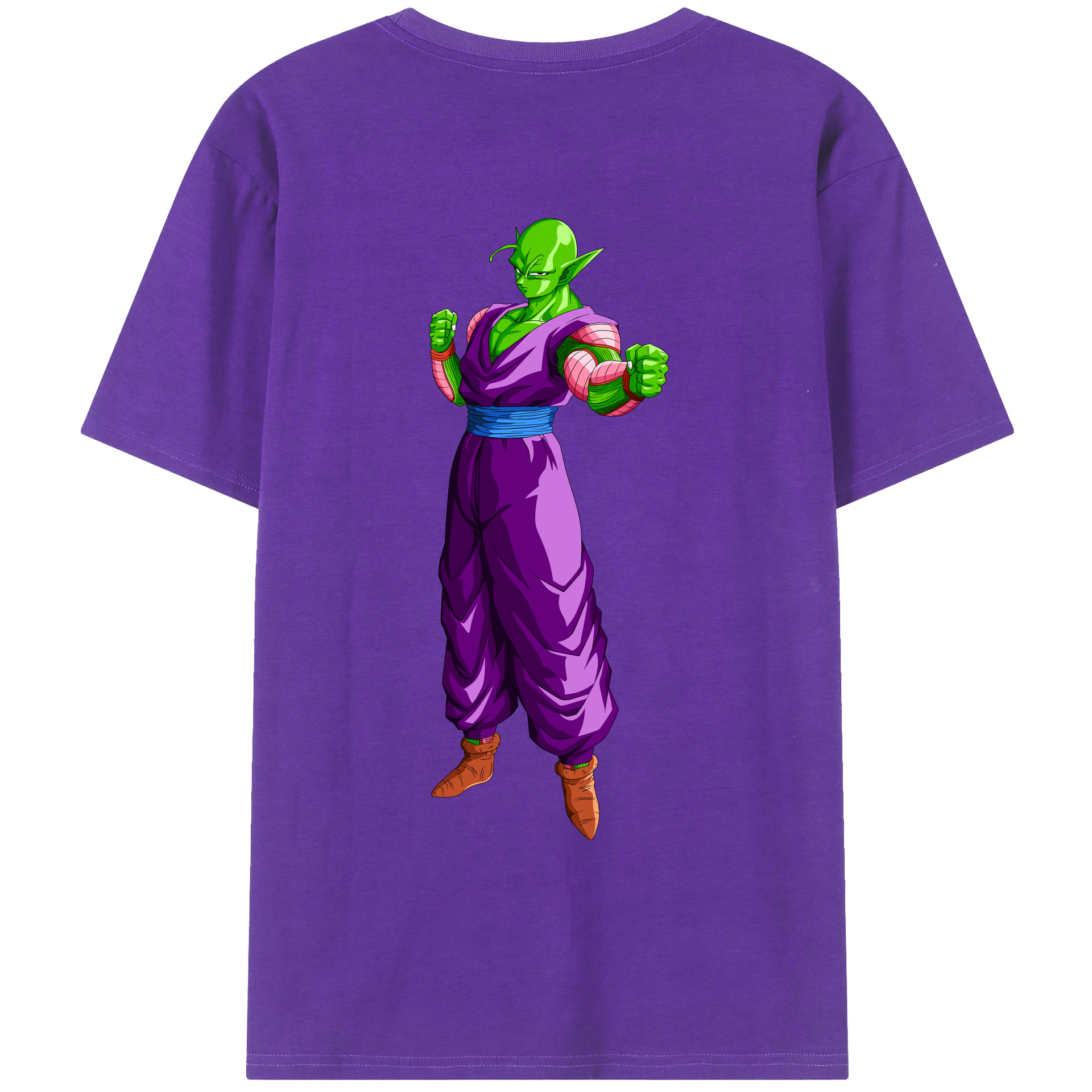（画像用） ドラゴンボール ピッコロ DRAGON BALL Piccolo 綿100％ メンズ半袖Tシャツ（バックプリント） 通気性