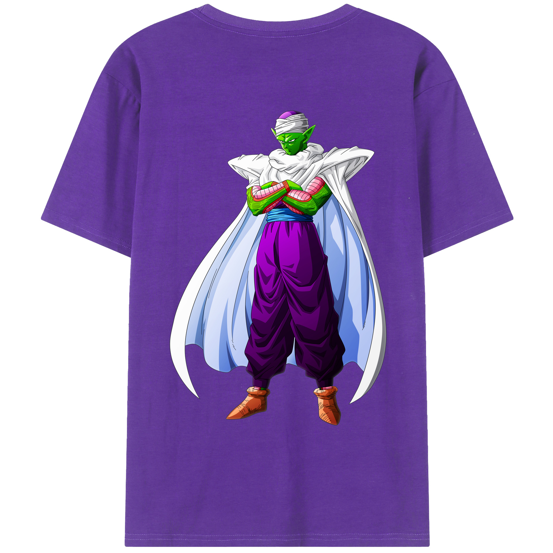 （画像用） ドラゴンボール ピッコロ DRAGON BALL Piccolo 綿100％ メンズ半袖Tシャツ（バックプリント） 通気性
