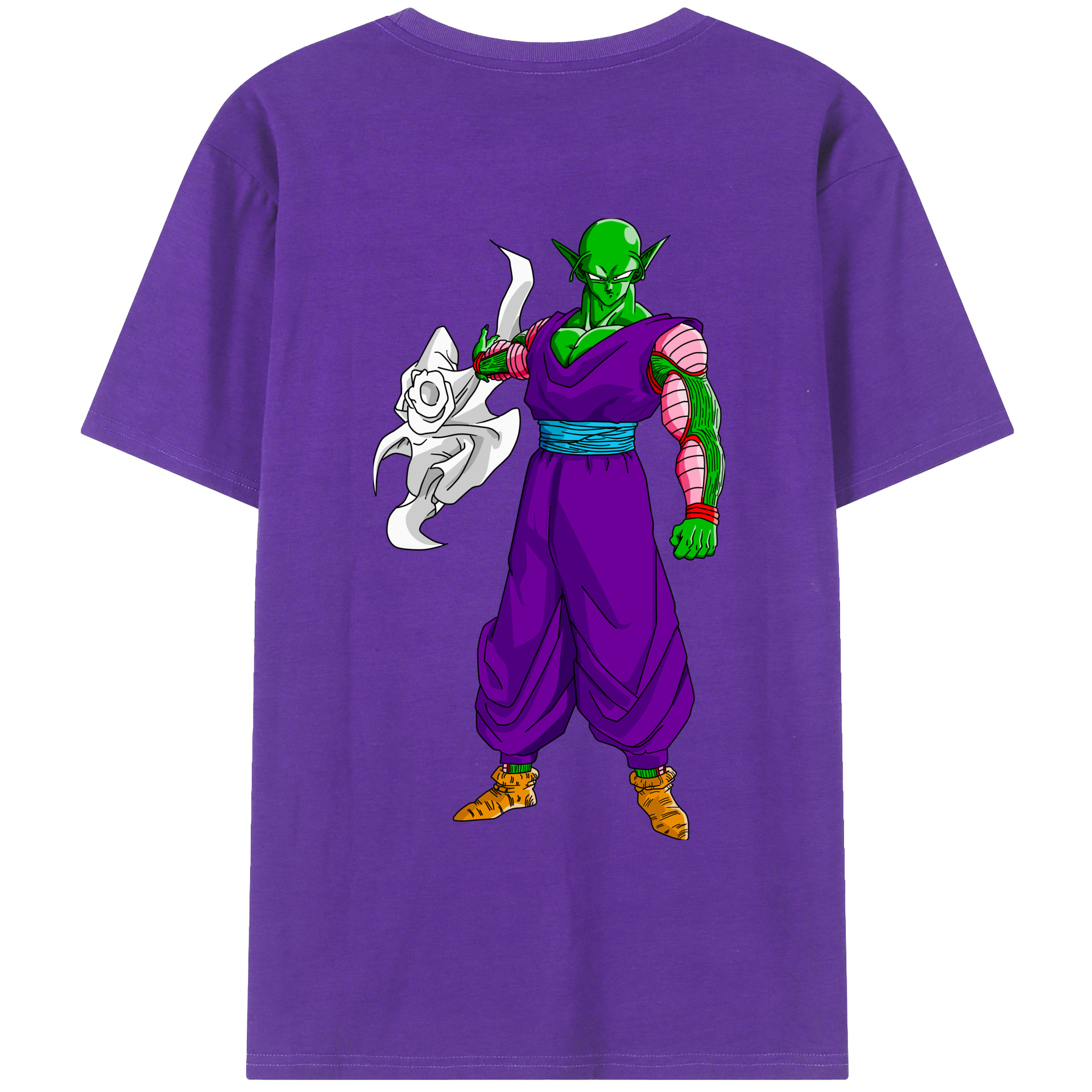 （画像用） ドラゴンボール ピッコロ DRAGON BALL Piccolo 綿100％ メンズ半袖Tシャツ（バックプリント） 通気性