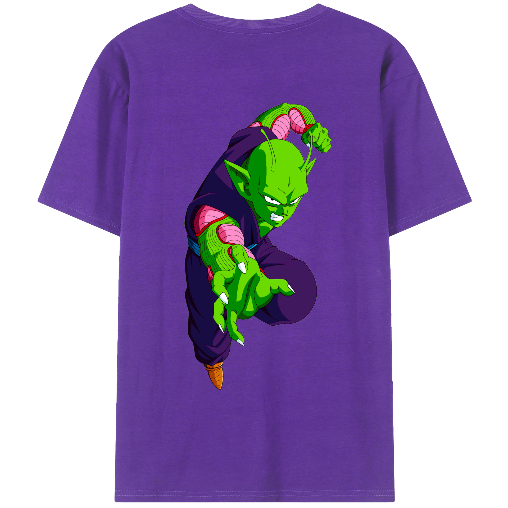 （画像用） ドラゴンボール ピッコロ DRAGON BALL Piccolo 綿100％ メンズ半袖Tシャツ（バックプリント） 通気性