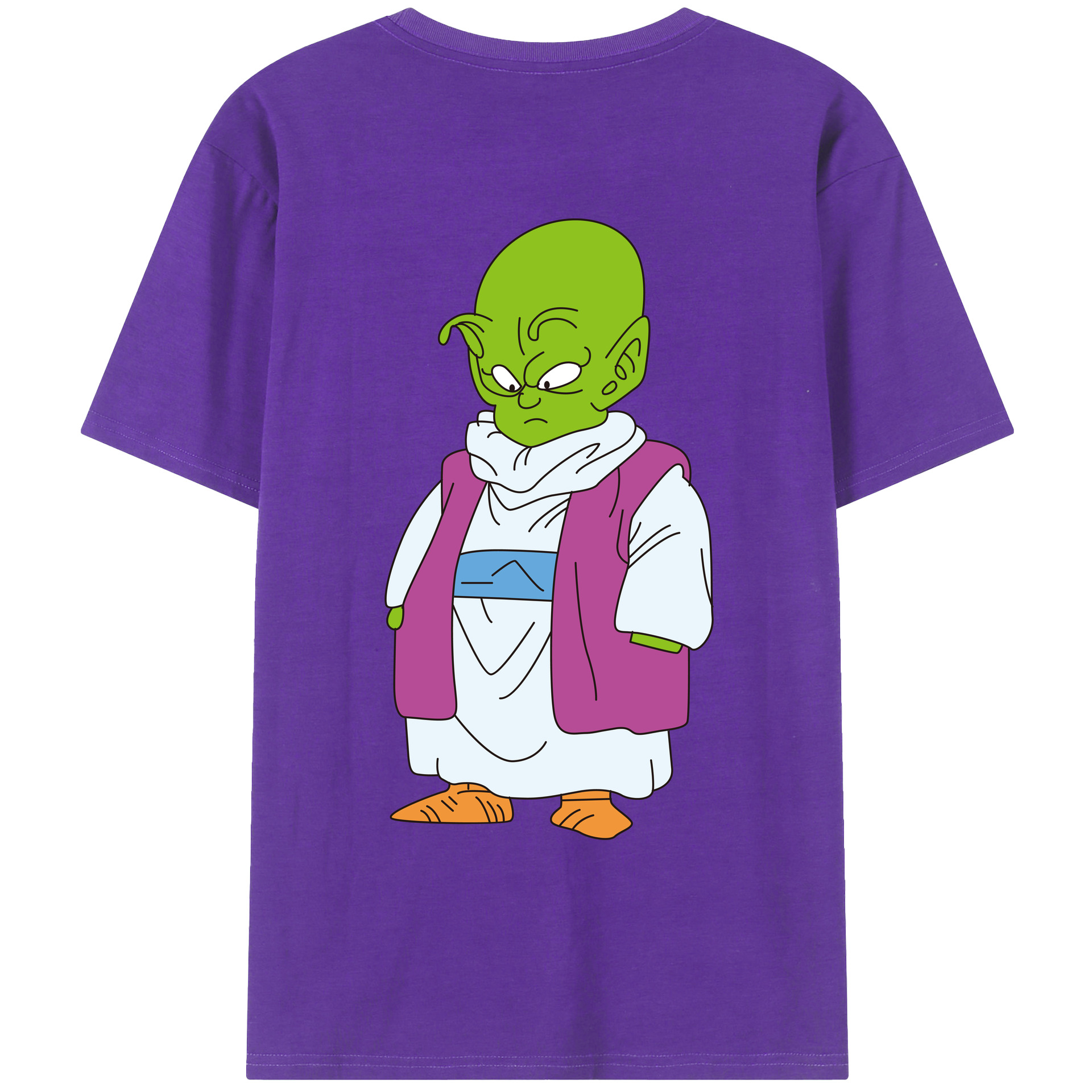（画像用） ドラゴンボール ピッコロ DRAGON BALL Piccolo 綿100％ メンズ半袖Tシャツ（バックプリント） 通気性