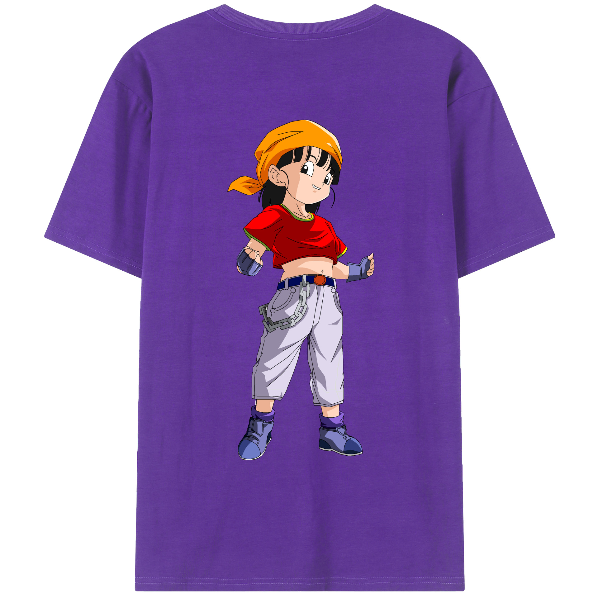 （画像用） ドラゴンボール パン DRAGON BALL Pan 綿100％ メンズ半袖Tシャツ（バックプリント） 通気性