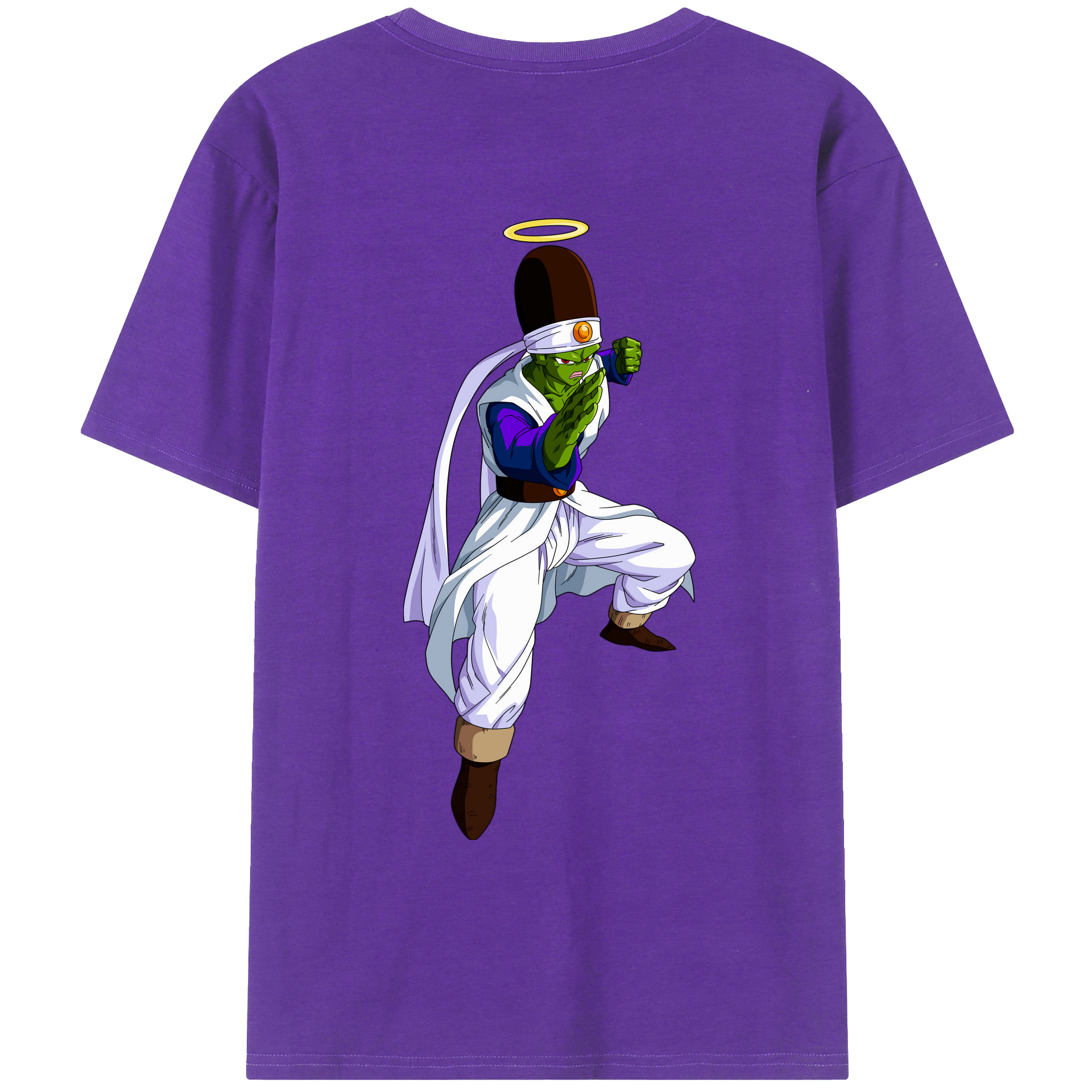 （画像用） ドラゴンボール パイクーハン DRAGON BALL Pikkon 綿100％ メンズ半袖Tシャツ（バックプリント） 通気性