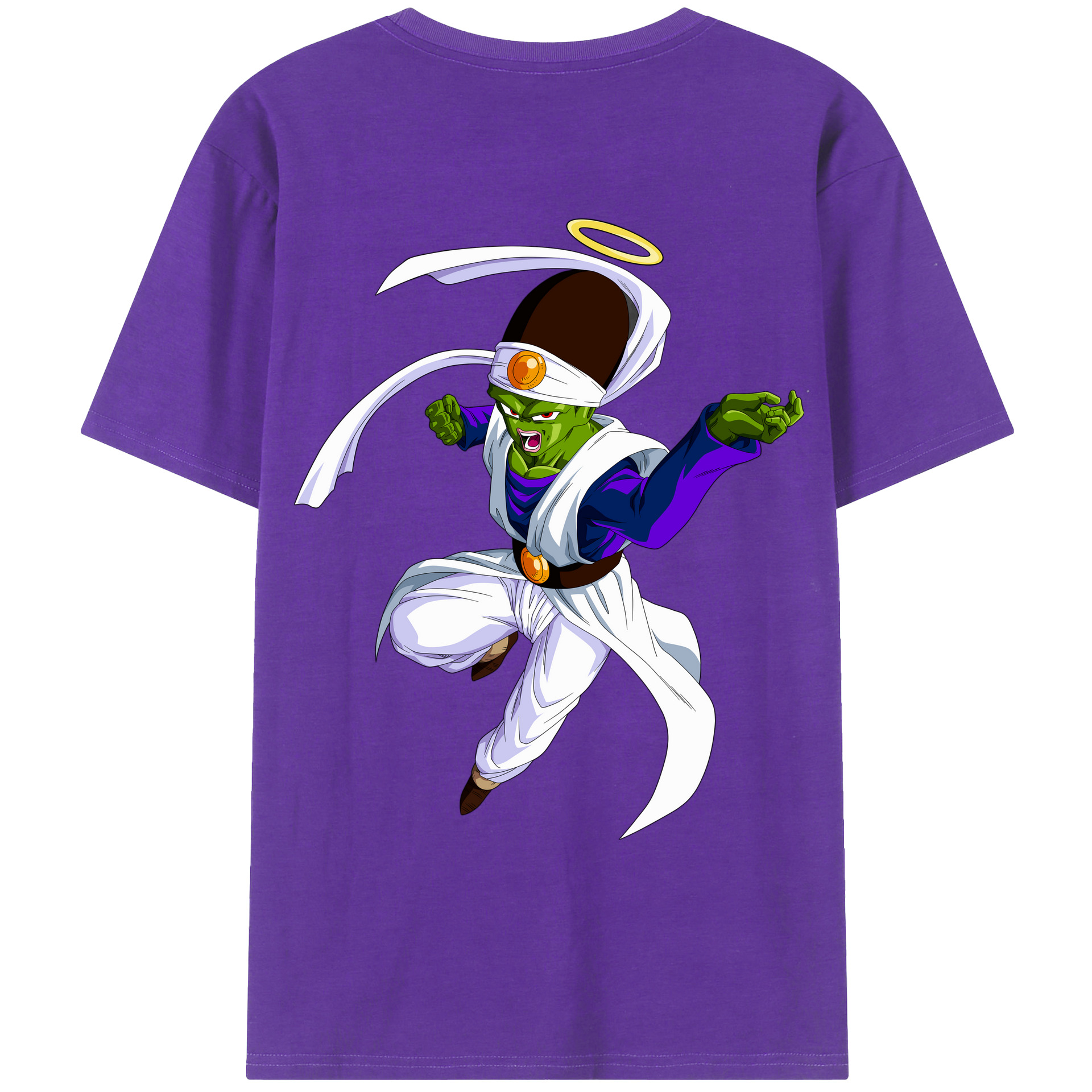 （画像用） ドラゴンボール パイクーハン DRAGON BALL Pikkon 綿100％ メンズ半袖Tシャツ（バックプリント） 通気性