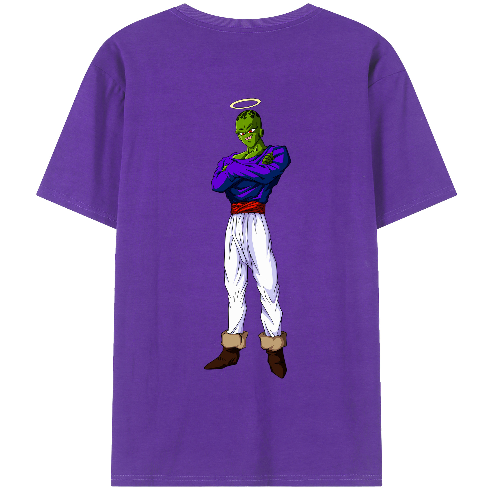 （画像用） ドラゴンボール パイクーハン DRAGON BALL Pikkon 綿100％ メンズ半袖Tシャツ（バックプリント） 通気性