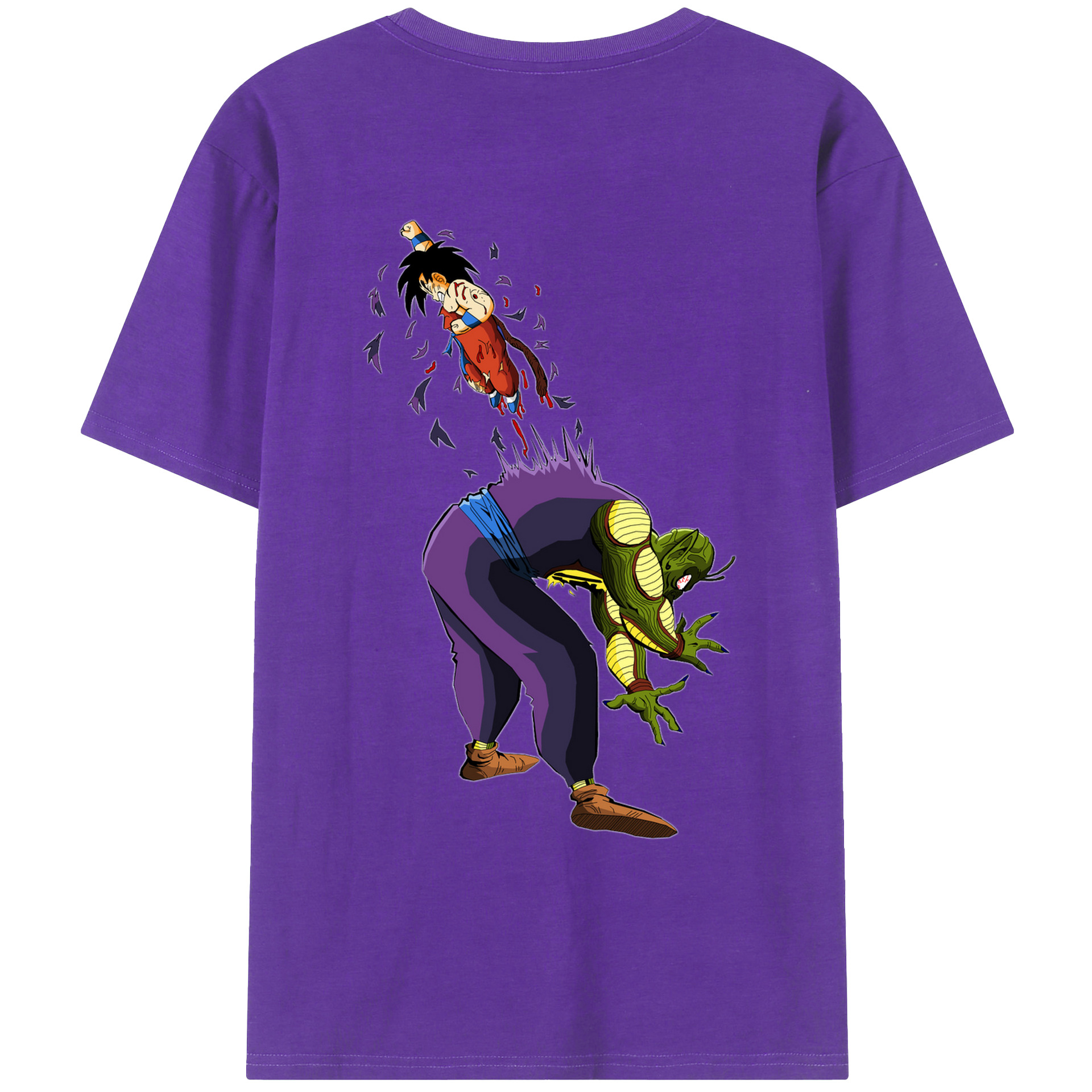 （画像用） ドラゴンボール DRAGON BALL 綿100％ メンズ半袖Tシャツ（バックプリント） 通気性