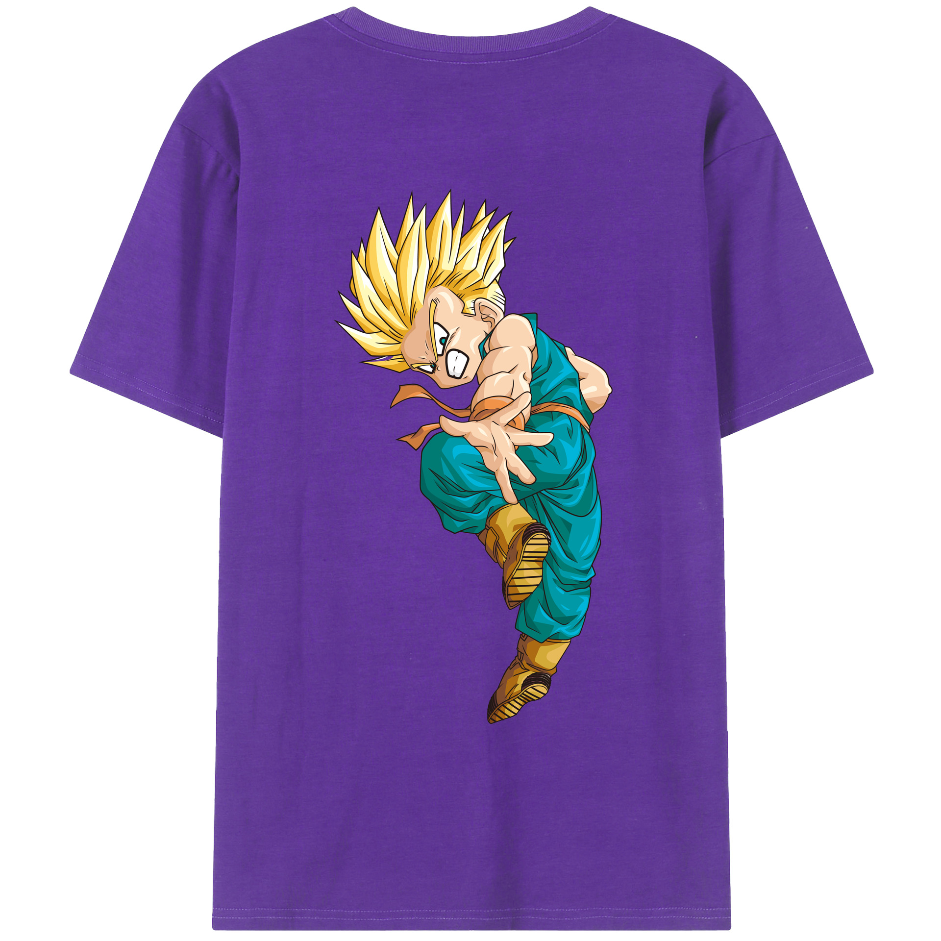 （画像用） ドラゴンボール DRAGON BALL 綿100％ メンズ半袖Tシャツ（バックプリント） 通気性