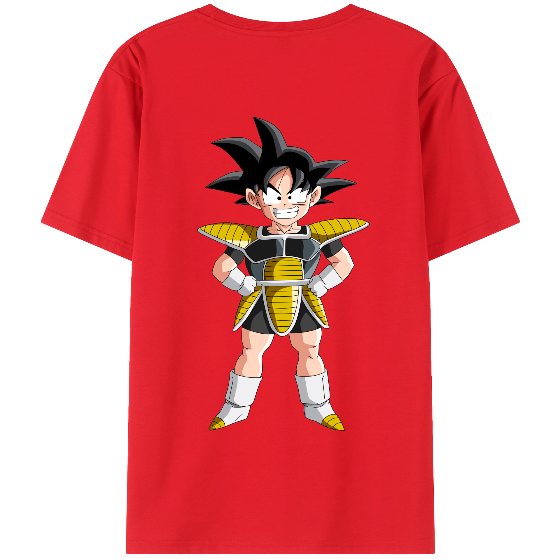 （画像用） ドラゴンボール 孫悟空（そん ごくう）Son Goku カカロット DRAGON BALL Kakarotto 綿100％ メンズ半袖Tシャツ（バックプリント） 通気性