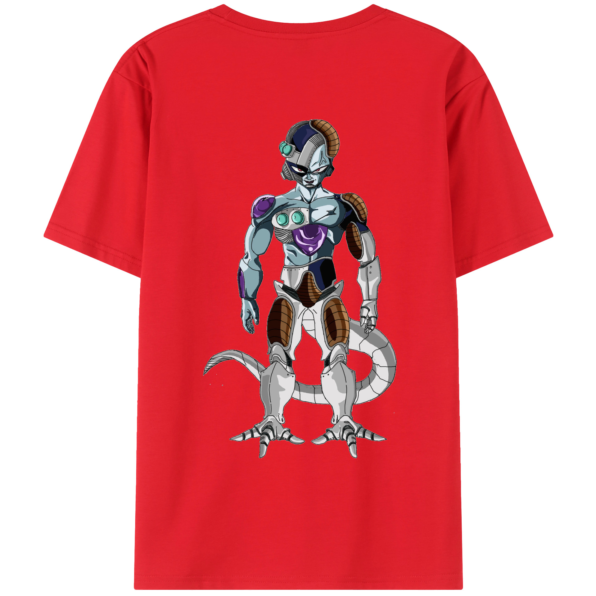 （画像用） ドラゴンボール クウラ DRAGON BALL Cooler Coora 綿100％ メンズ半袖Tシャツ（バックプリント） 通気性