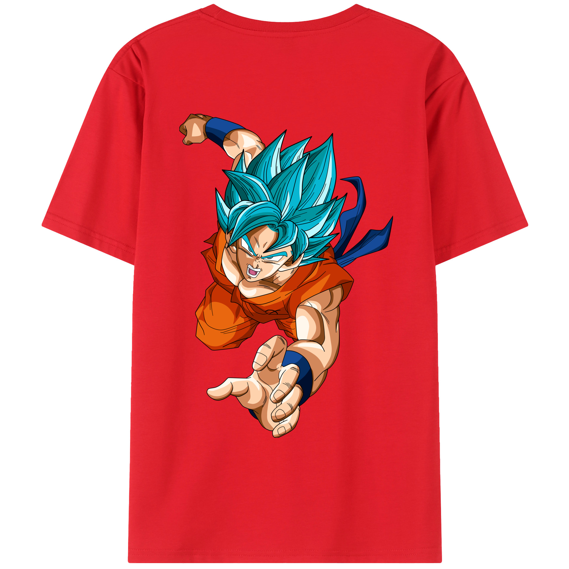 （画像用） ドラゴンボール ベジット DRAGON BALL Vegetto 綿100％ メンズ半袖Tシャツ（バックプリント） 通気性