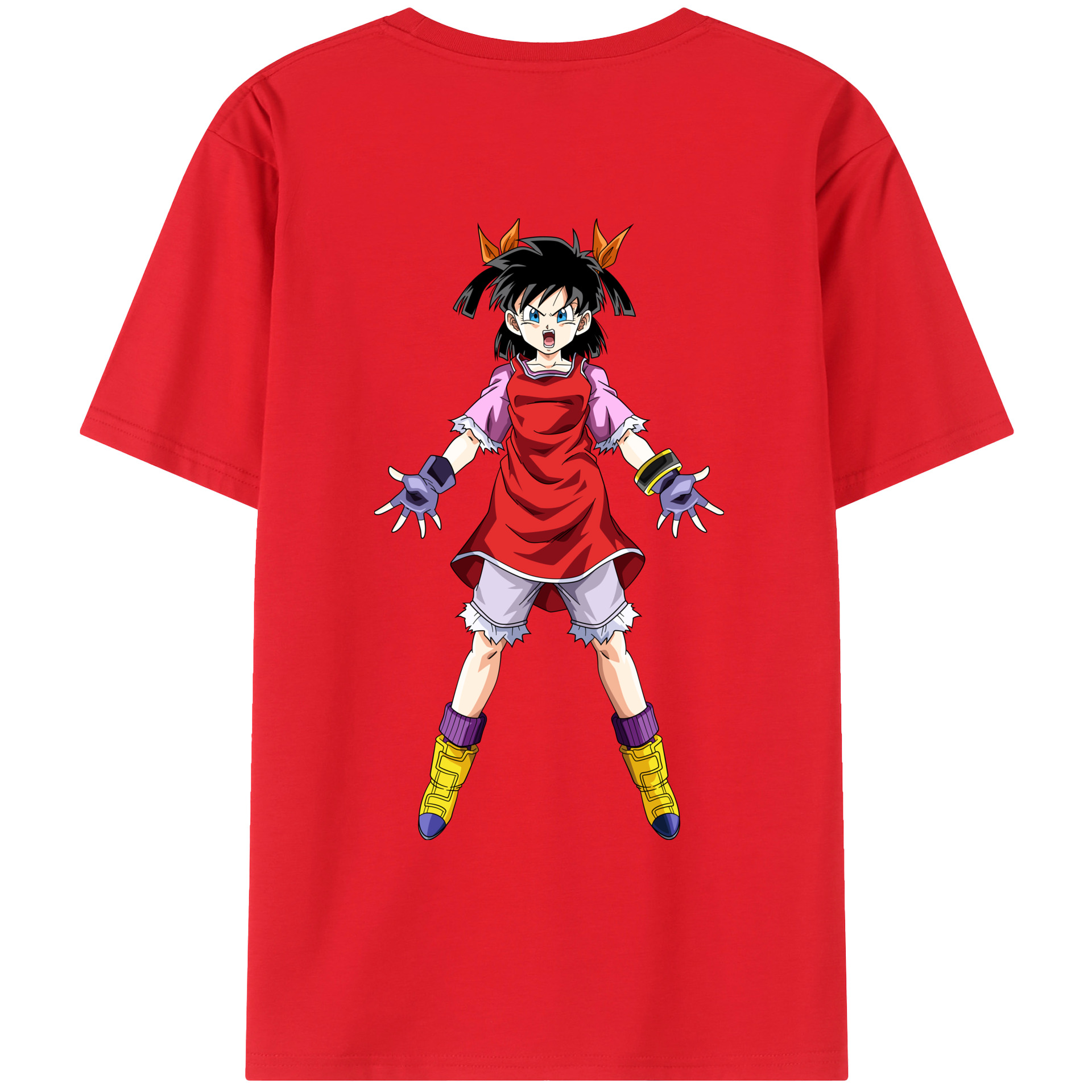 （画像用） ドラゴンボール パン DRAGON BALL Pan 綿100％ メンズ半袖Tシャツ（バックプリント） 通気性