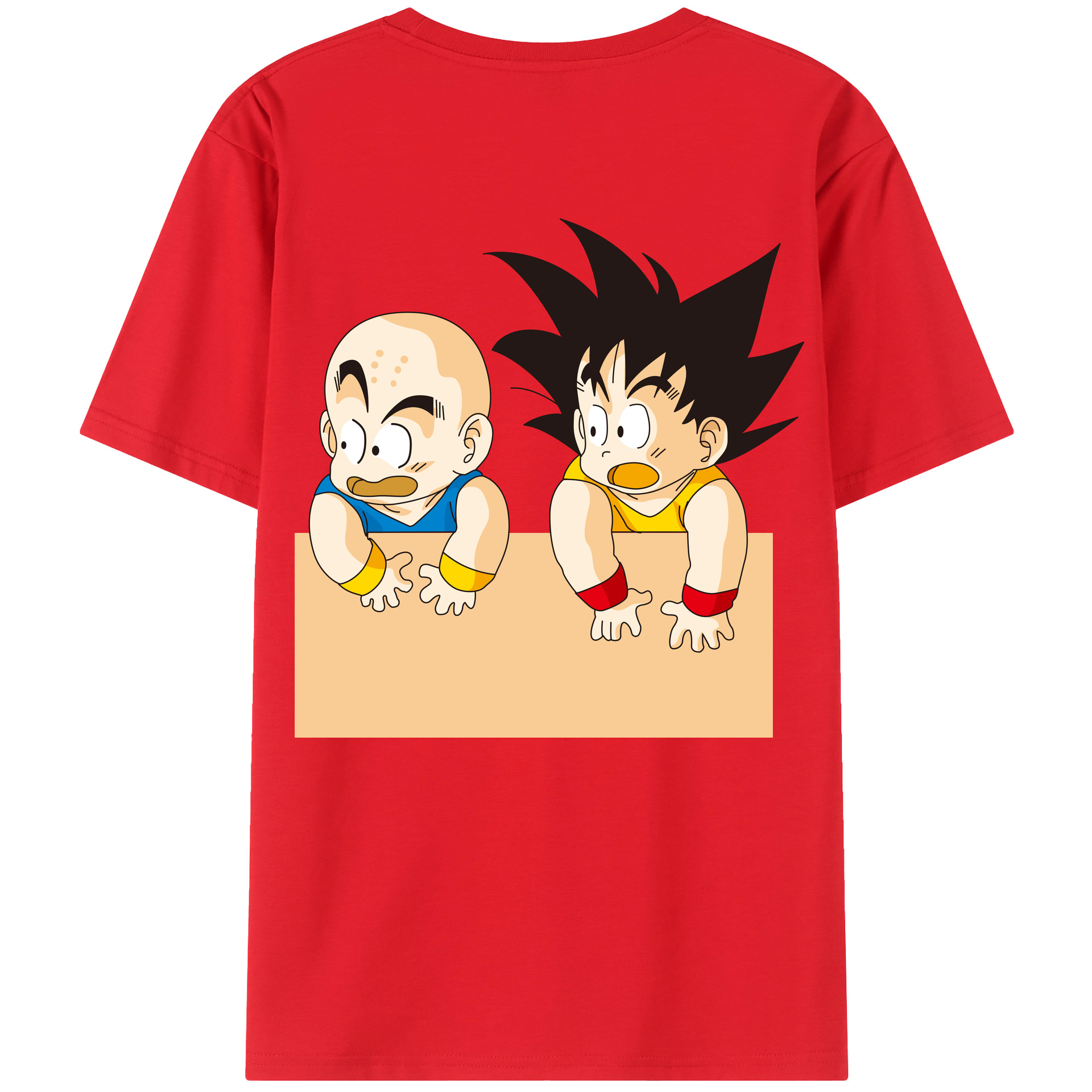 （画像用） ドラゴンボール 孫悟空（そん ごくう）Son Goku カカロット DRAGON BALL Kakarotto 綿100％ メンズ半袖Tシャツ（バックプリント） 通気性