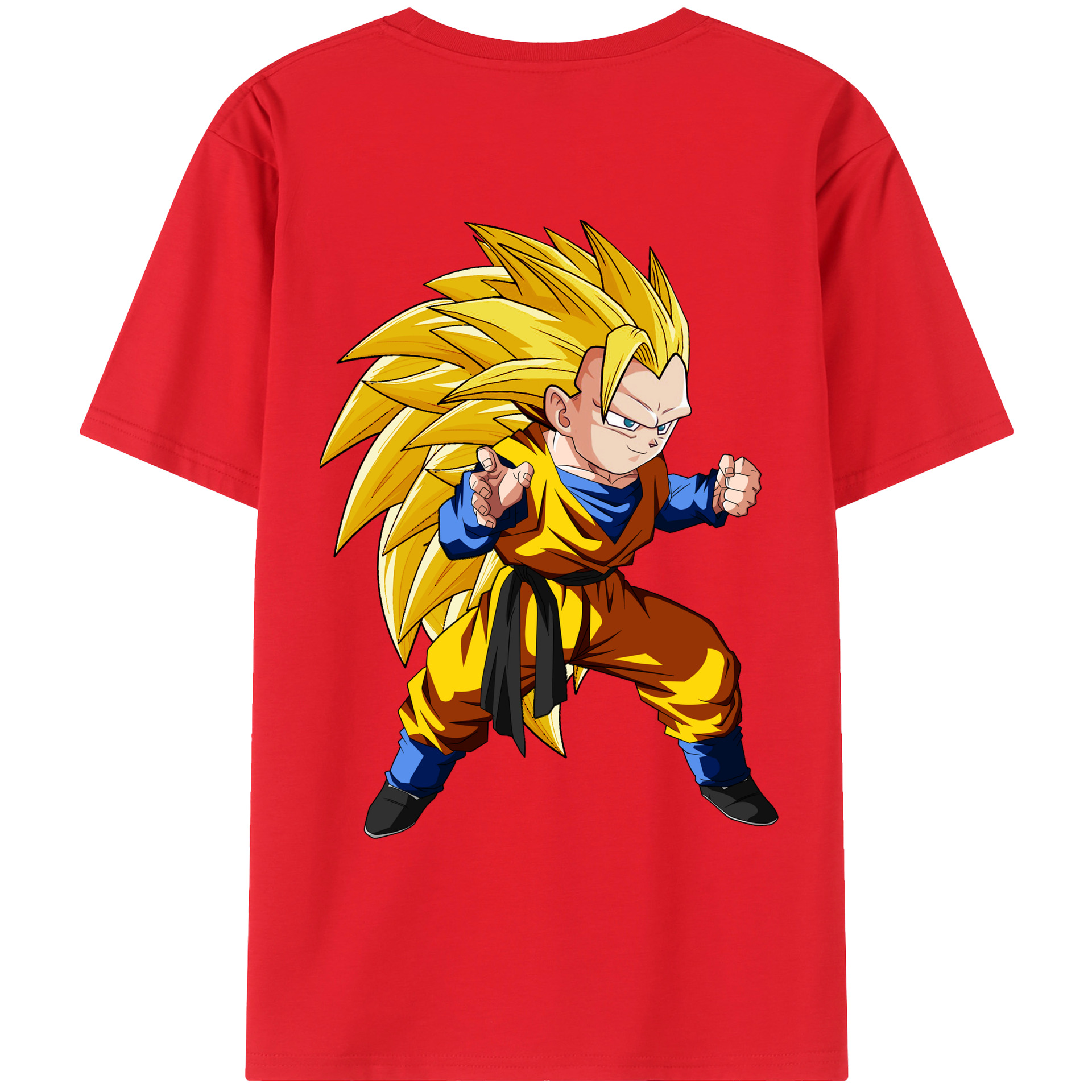 （画像用） ドラゴンボール ベジータ四世（Bejīta Yonsei）DRAGON BALL Vegeta IV 綿100％ メンズ半袖Tシャツ（バックプリント） 通気性