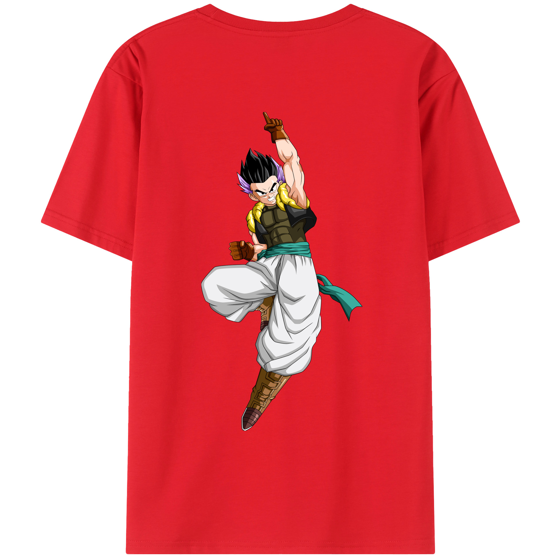 （画像用） ドラゴンボール 孫 悟飯（そんごはん）DRAGON BALL Son Gohan 綿100％ メンズ半袖Tシャツ（バックプリント） 通気性