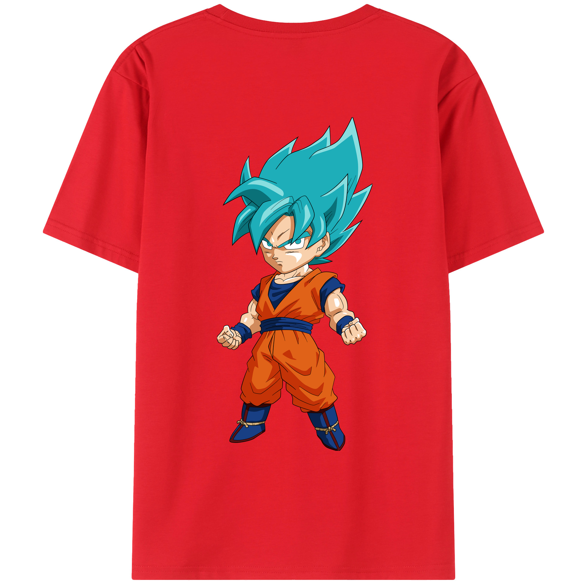 （画像用） ドラゴンボール 孫 悟飯（そんごはん）DRAGON BALL Son Gohan 綿100％ メンズ半袖Tシャツ（バックプリント） 通気性