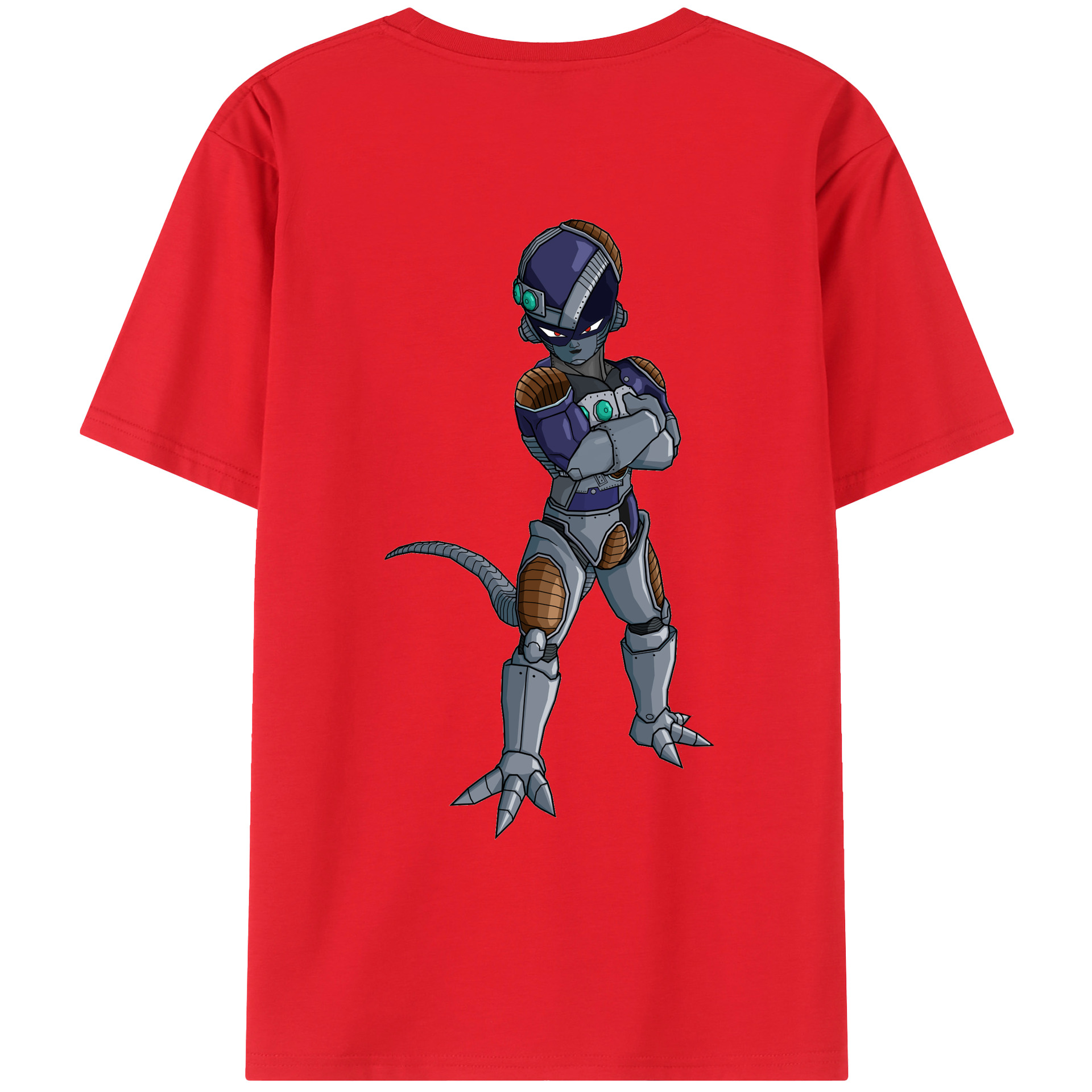 （画像用） ドラゴンボール フリーザ DRAGON BALL Frieza 綿100％ メンズ半袖Tシャツ（バックプリント） 通気性