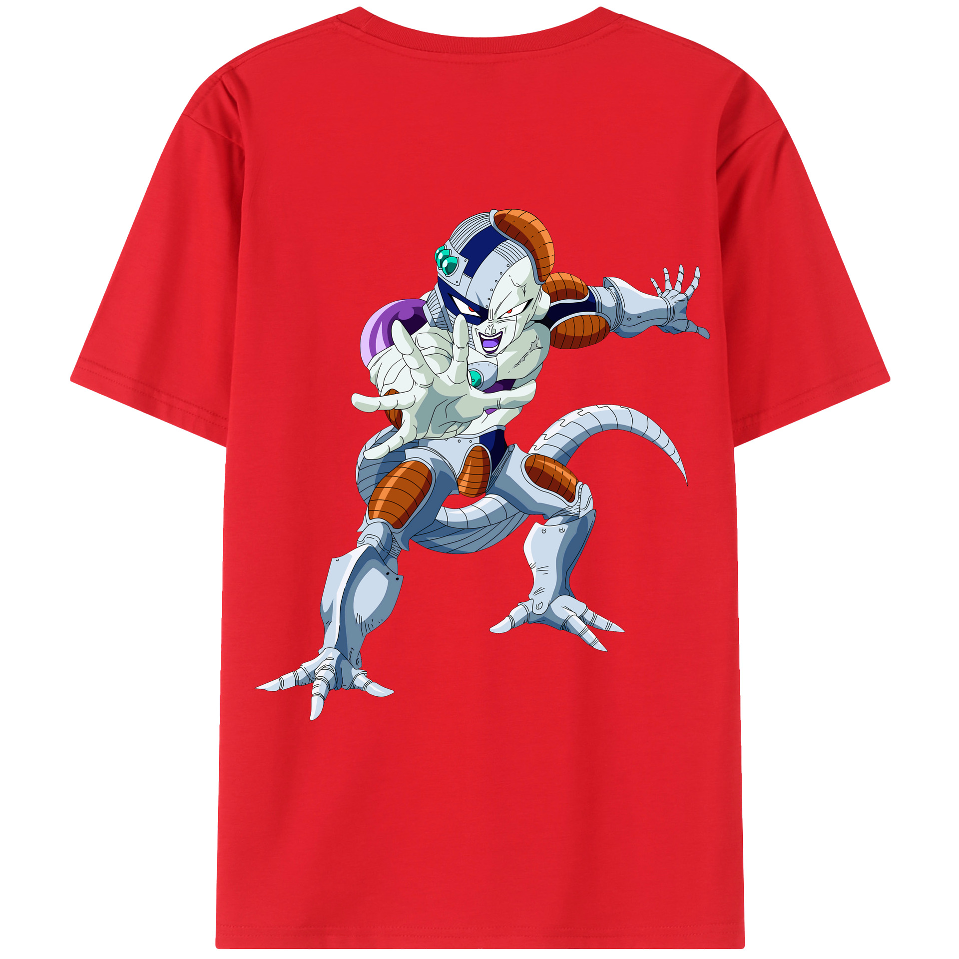 （画像用） ドラゴンボール フリーザ DRAGON BALL Frieza 綿100％ メンズ半袖Tシャツ（バックプリント） 通気性