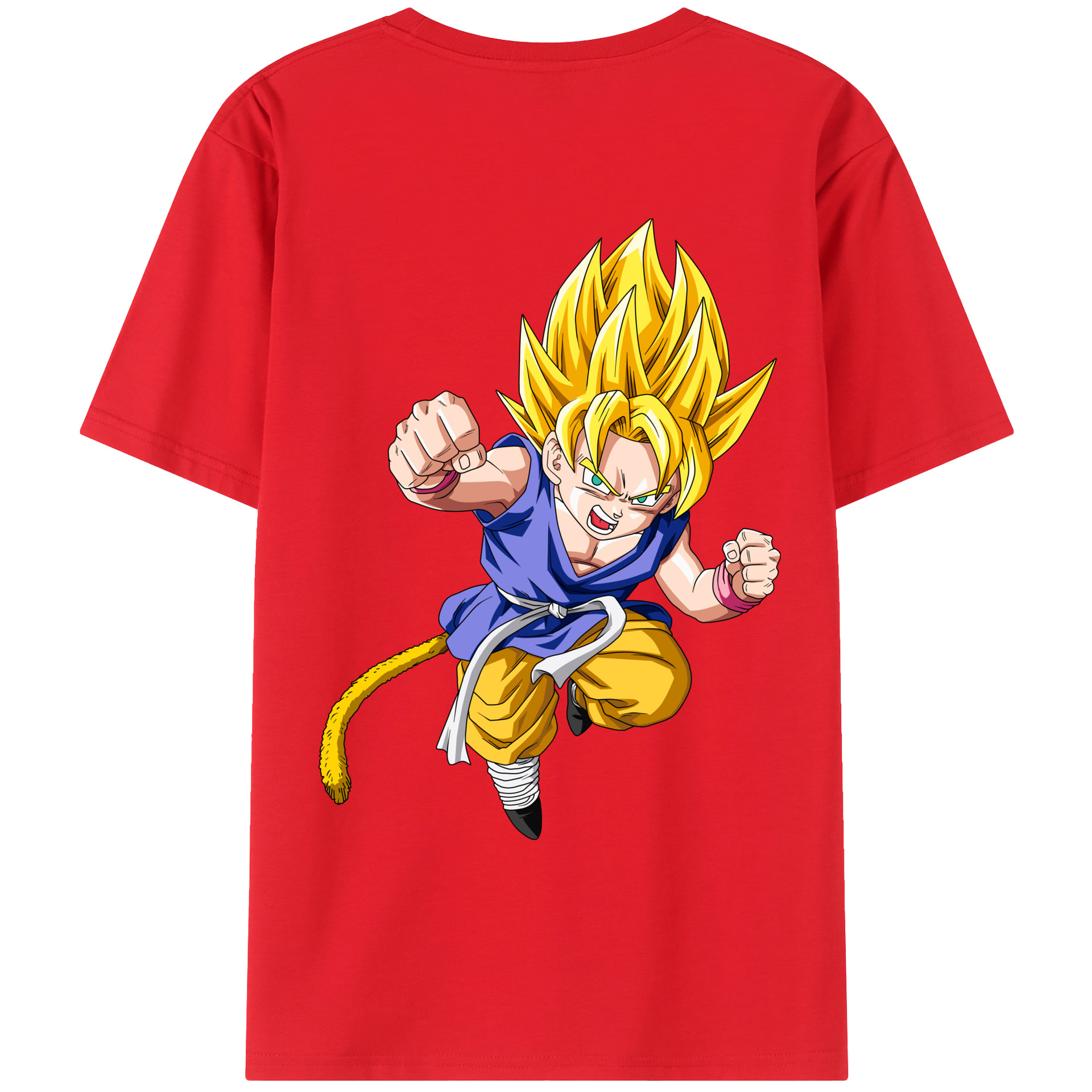 （画像用） ドラゴンボール ベジット DRAGON BALL Vegetto 綿100％ メンズ半袖Tシャツ（バックプリント） 通気性