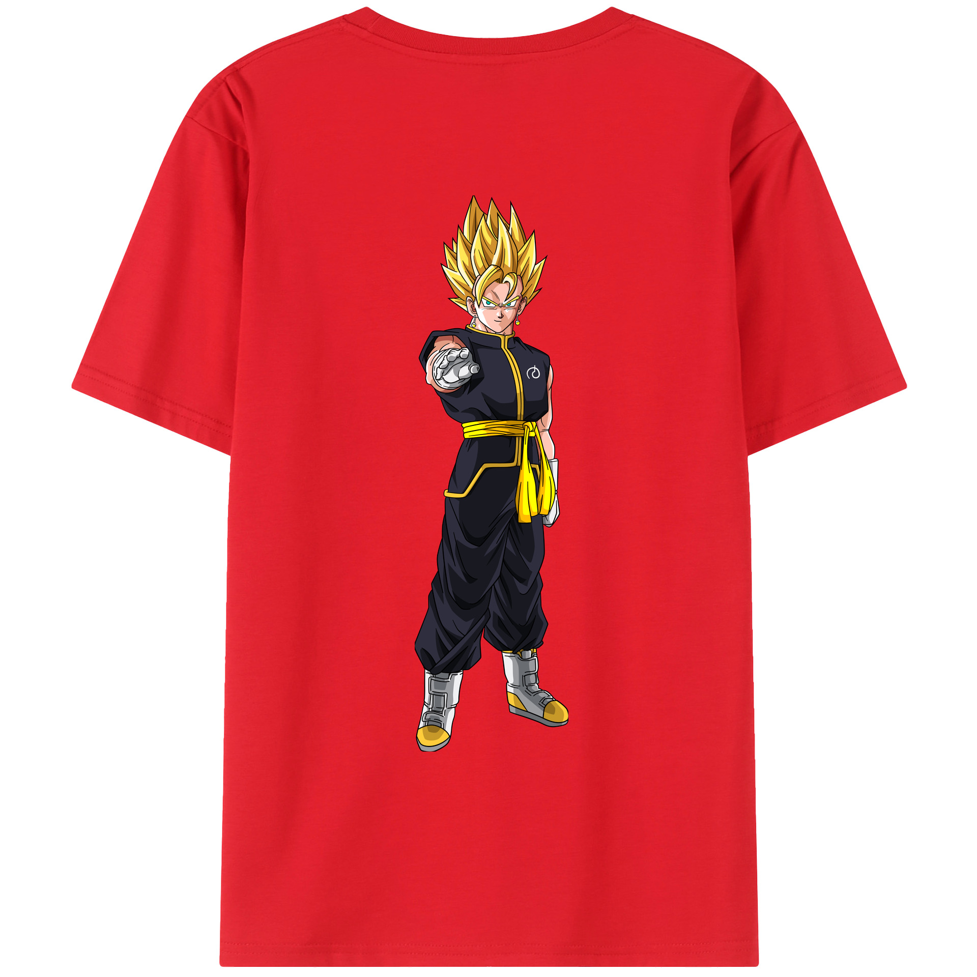 （画像用） ドラゴンボール ベジット DRAGON BALL Vegetto 綿100％ メンズ半袖Tシャツ（バックプリント） 通気性