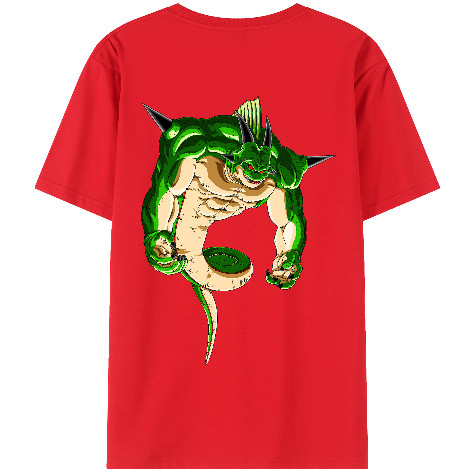 （画像用） ドラゴンボール 神龍 シェンロン DRAGON BALL Shenron 綿100％ メンズ半袖Tシャツ（バックプリント） 通気性