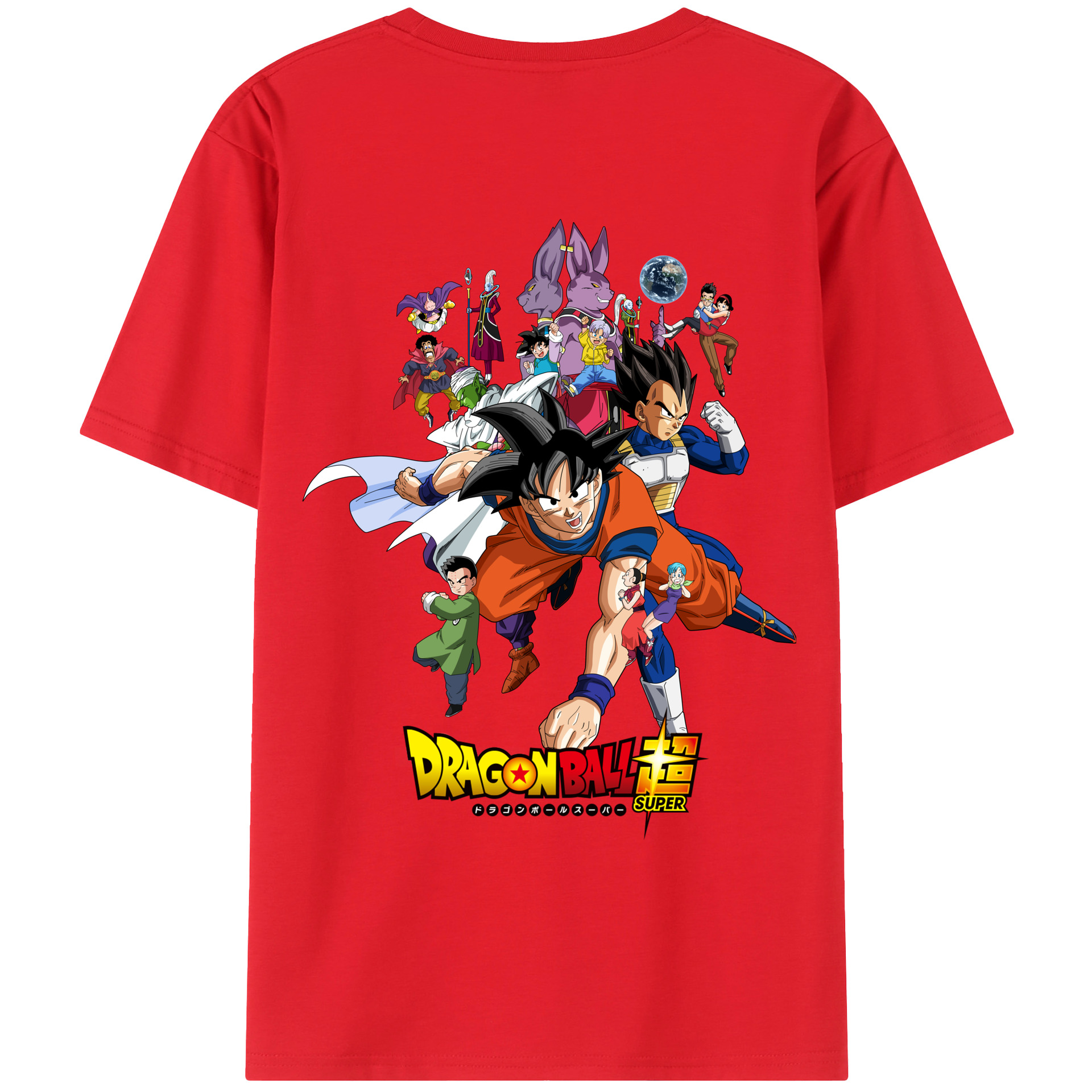 （画像用） ドラゴンボール DRAGON BALL 綿100％ メンズ半袖Tシャツ（バックプリント） 通気性