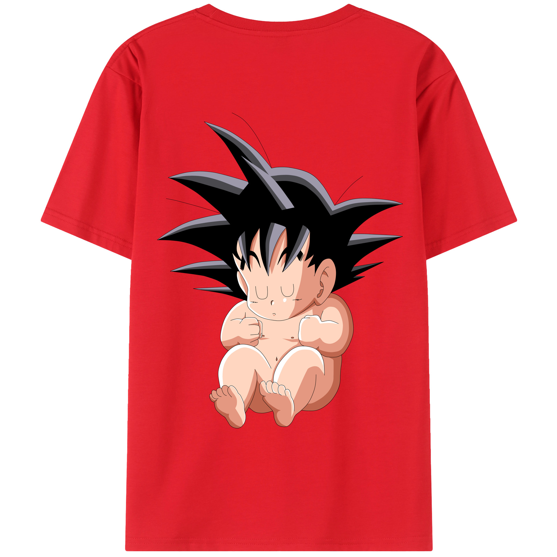 （画像用） ドラゴンボール 孫悟空（そん ごくう）Son Goku カカロット DRAGON BALL Kakarotto 綿100％ メンズ半袖Tシャツ（バックプリント） 通気性
