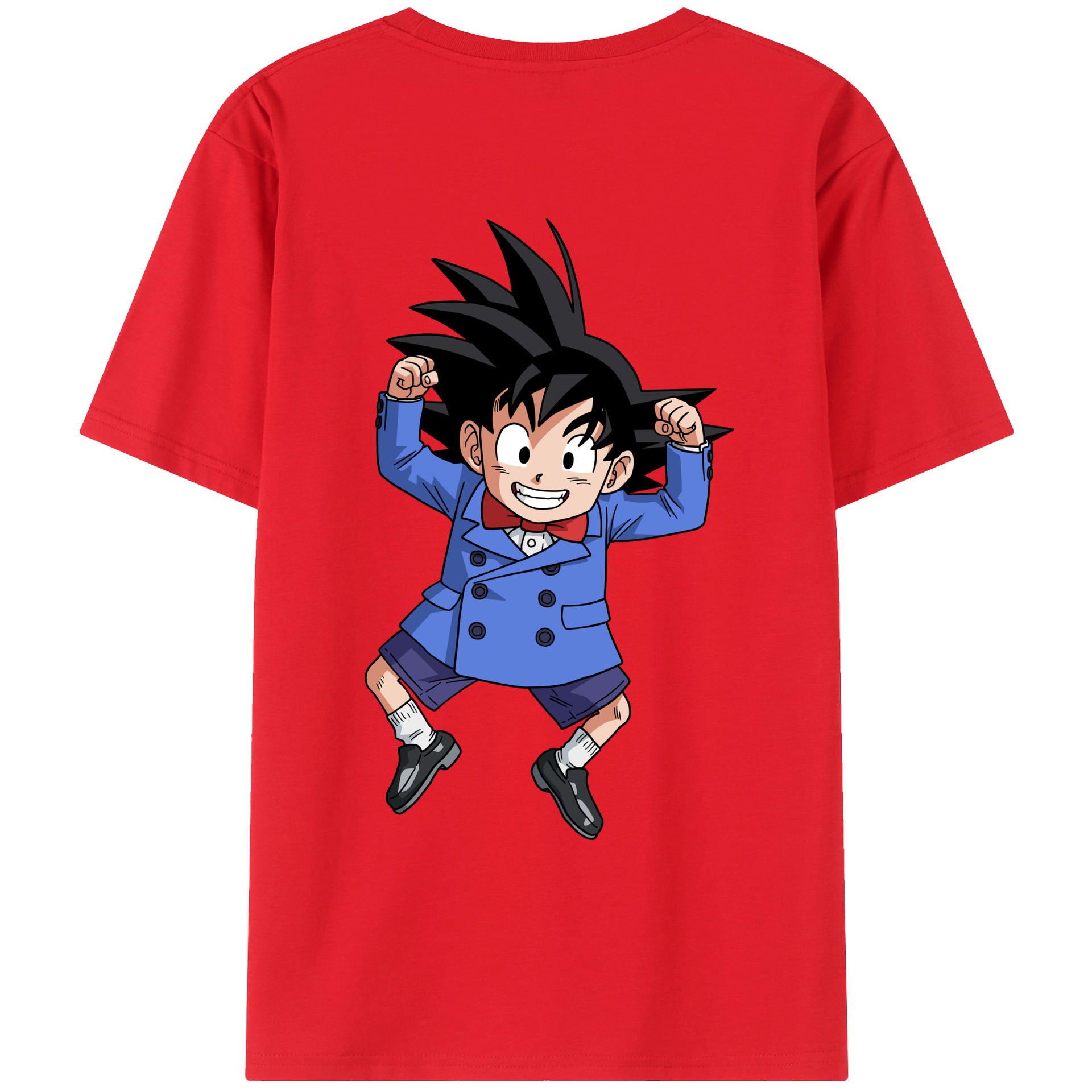 （画像用） ドラゴンボール 孫悟空（そん ごくう）Son Goku カカロット DRAGON BALL Kakarotto 綿100％ メンズ半袖Tシャツ（バックプリント） 通気性