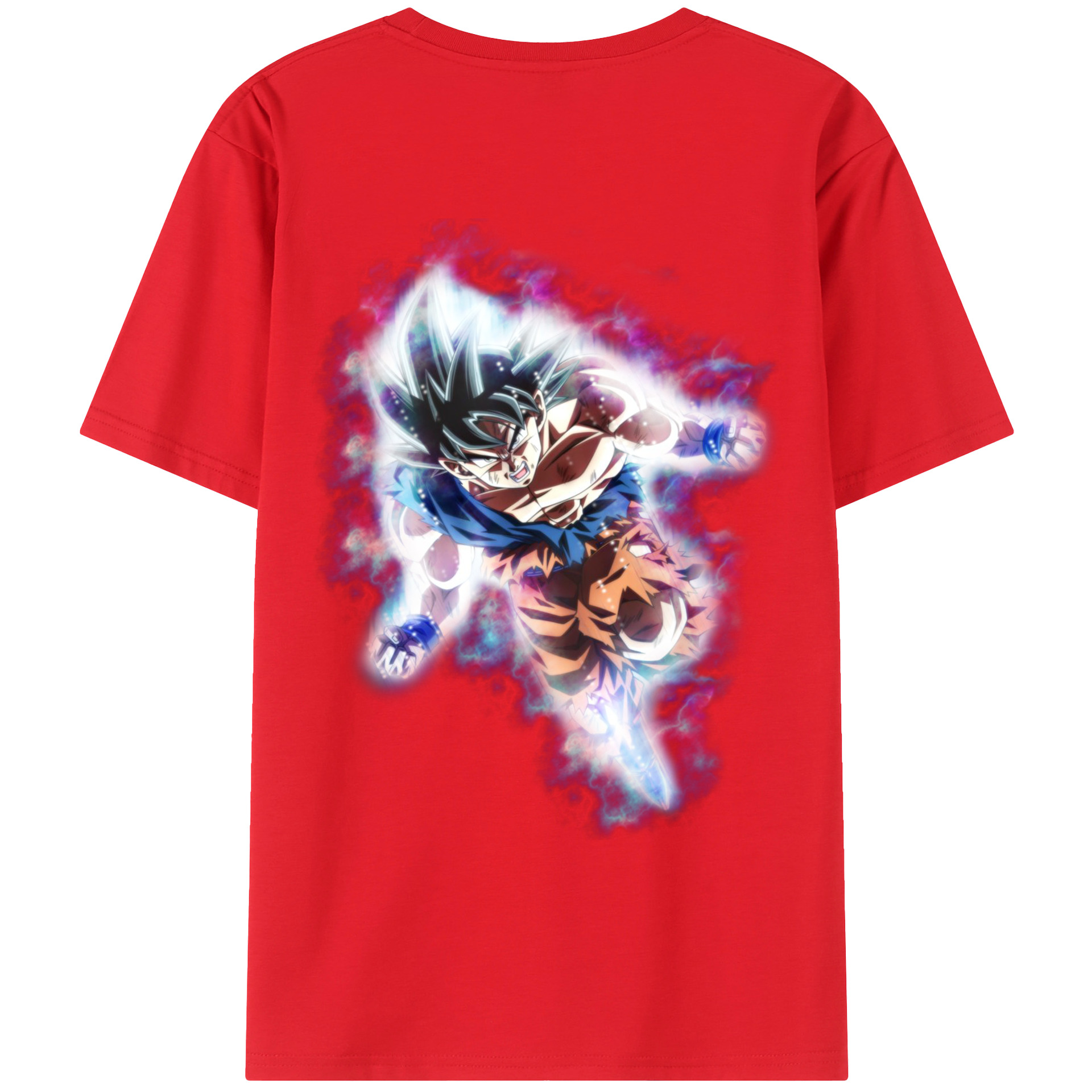 （画像用） ドラゴンボール 孫悟空（そん ごくう）Son Goku カカロット DRAGON BALL Kakarotto 綿100％ メンズ半袖Tシャツ（バックプリント） 通気性