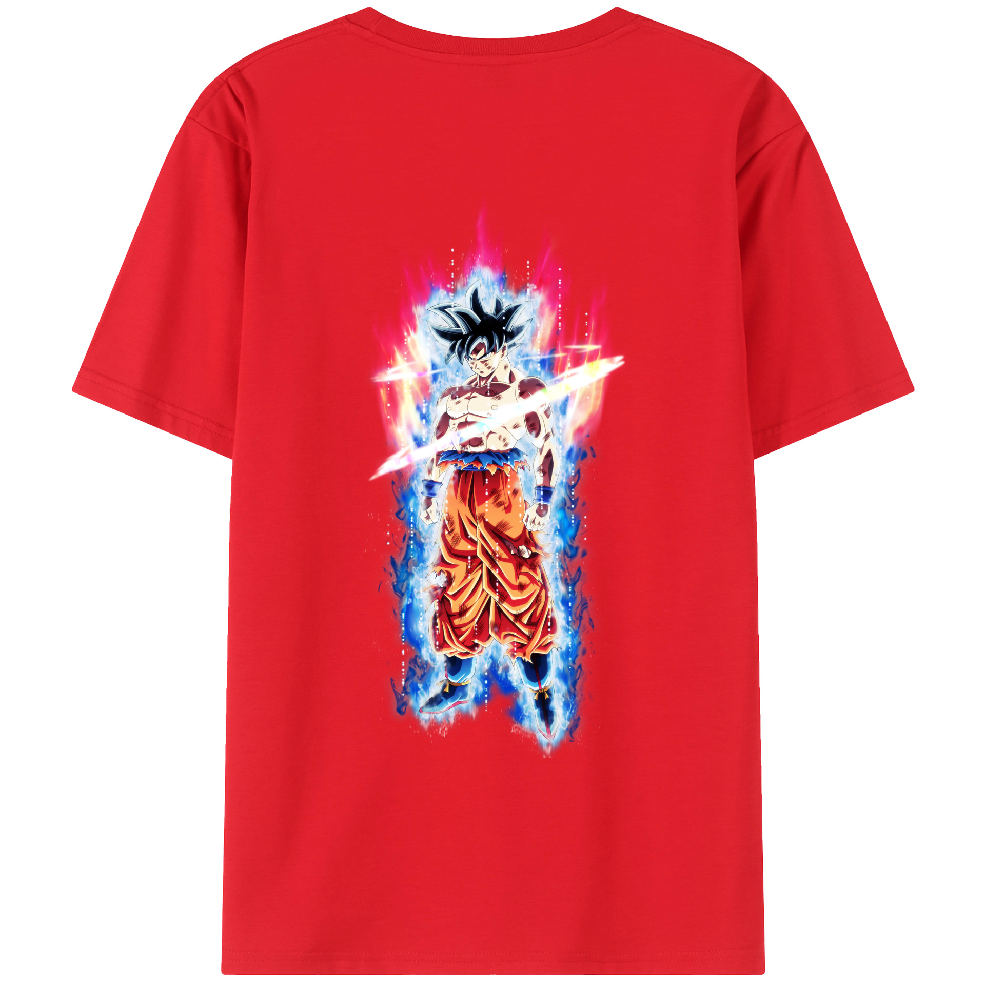 （画像用） ドラゴンボール 孫悟空（そん ごくう）Son Goku カカロット DRAGON BALL Kakarotto 綿100％ メンズ半袖Tシャツ（バックプリント） 通気性