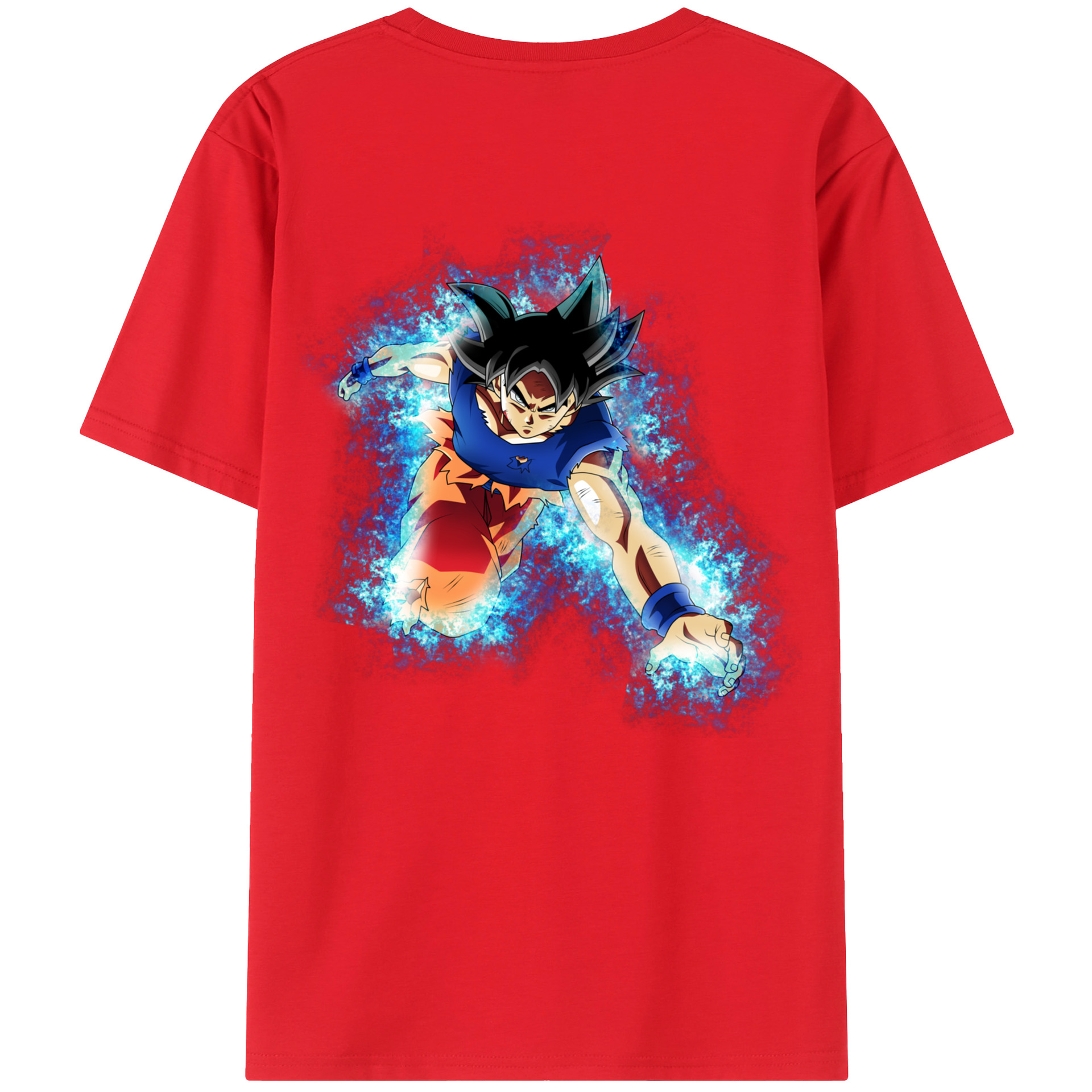 （画像用） ドラゴンボール 孫悟空（そん ごくう）Son Goku カカロット DRAGON BALL Kakarotto 綿100％ メンズ半袖Tシャツ（バックプリント） 通気性