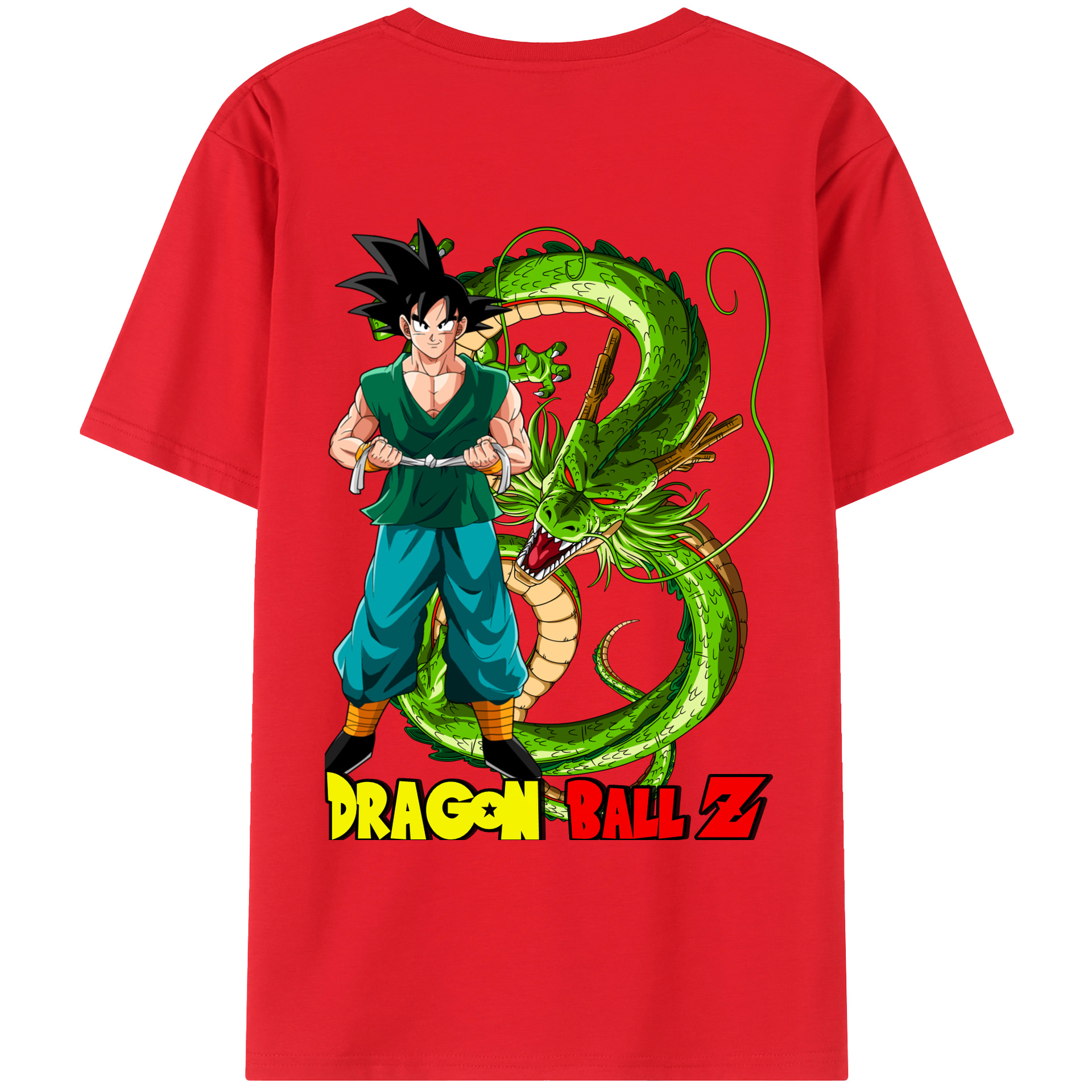 （画像用） ドラゴンボール 孫悟空（そん ごくう）Son Goku カカロット DRAGON BALL Kakarotto 綿100％ メンズ半袖Tシャツ（バックプリント） 通気性