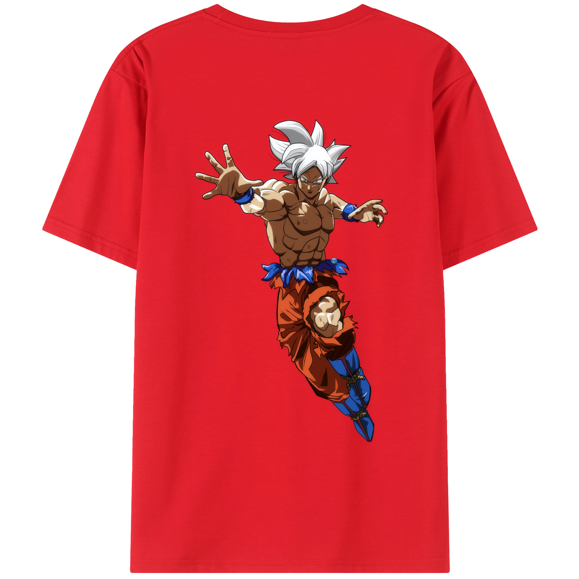 （画像用） ドラゴンボール 孫悟空（そん ごくう）Son Goku カカロット DRAGON BALL Kakarotto 綿100％ メンズ半袖Tシャツ（バックプリント） 通気性