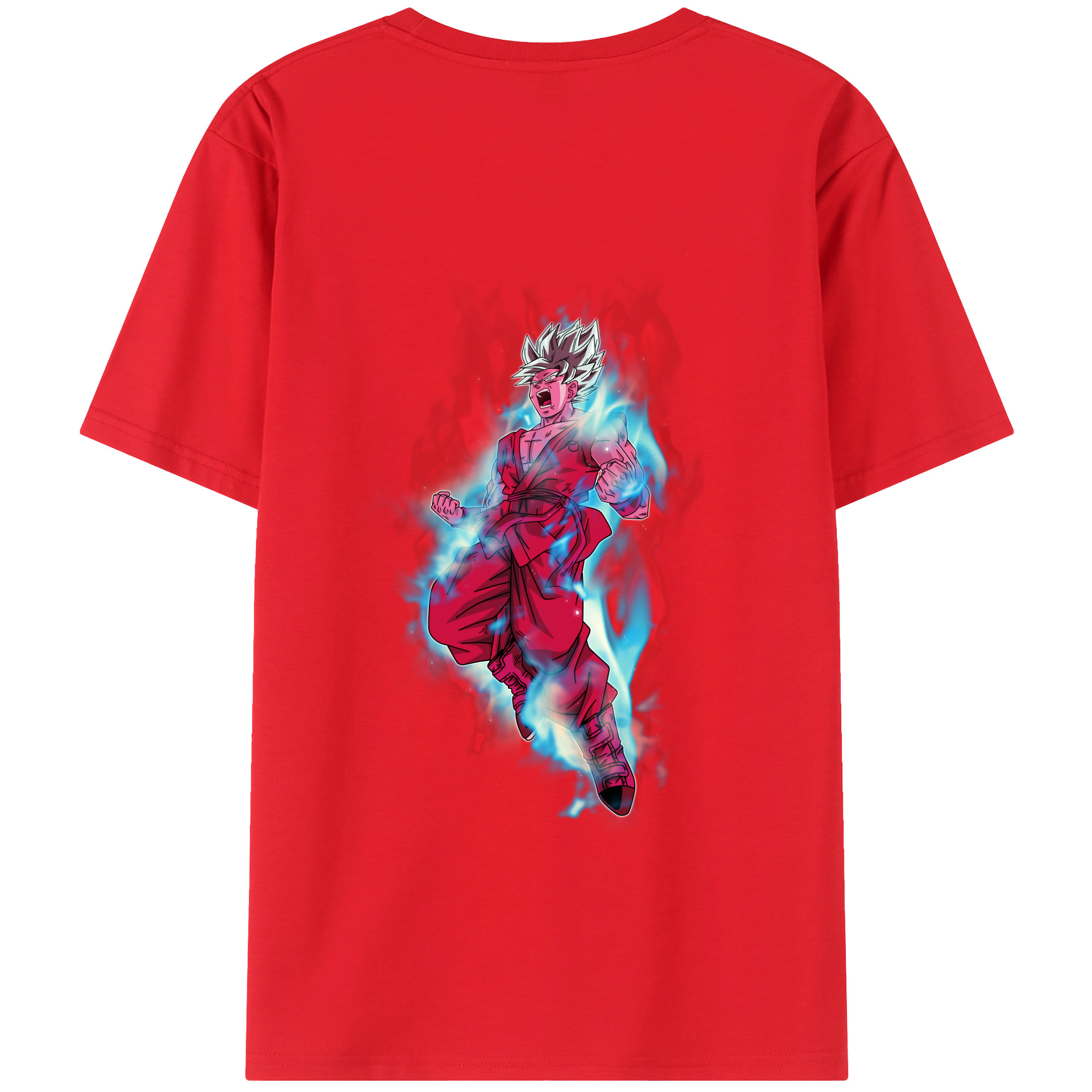 （画像用） ドラゴンボール 孫悟空（そん ごくう）Son Goku カカロット DRAGON BALL Kakarotto 綿100％ メンズ半袖Tシャツ（バックプリント） 通気性