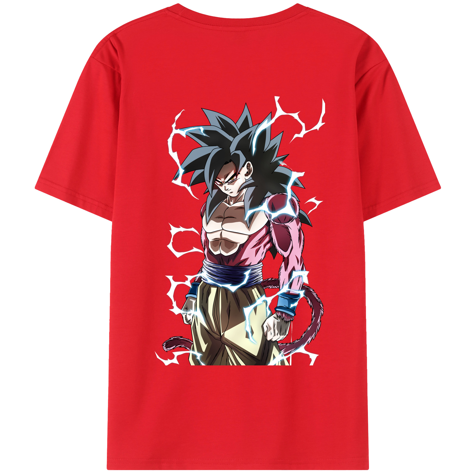 （画像用） ドラゴンボール 孫悟空（そん ごくう）Son Goku カカロット DRAGON BALL Kakarotto 綿100％ メンズ半袖Tシャツ（バックプリント） 通気性