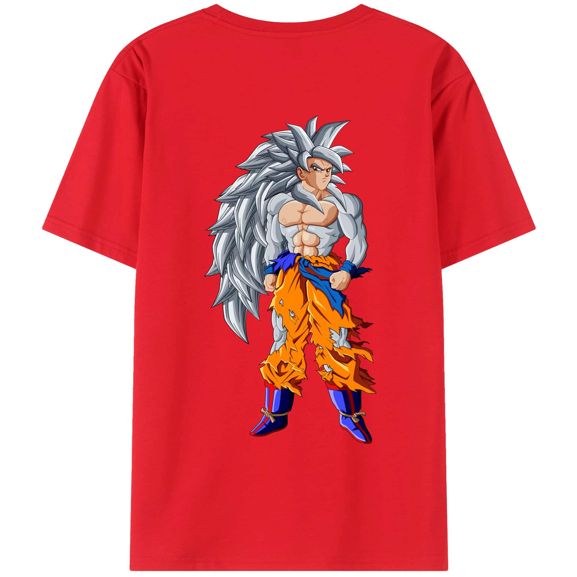 （画像用） ドラゴンボール 孫悟空（そん ごくう）Son Goku カカロット DRAGON BALL Kakarotto 綿100％ メンズ半袖Tシャツ（バックプリント） 通気性