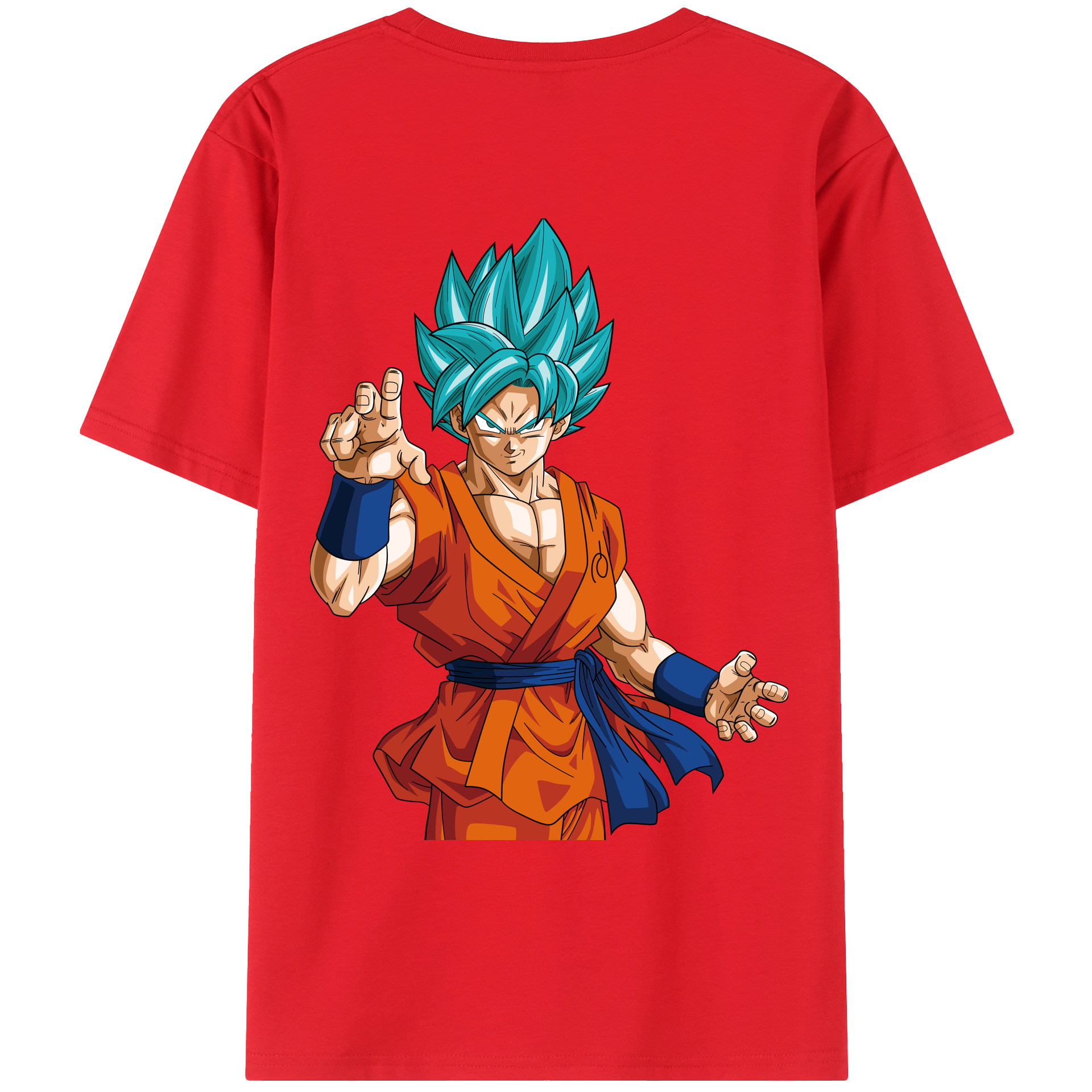 （画像用） ドラゴンボール 孫悟空（そん ごくう）Son Goku カカロット DRAGON BALL Kakarotto 綿100％ メンズ半袖Tシャツ（バックプリント） 通気性