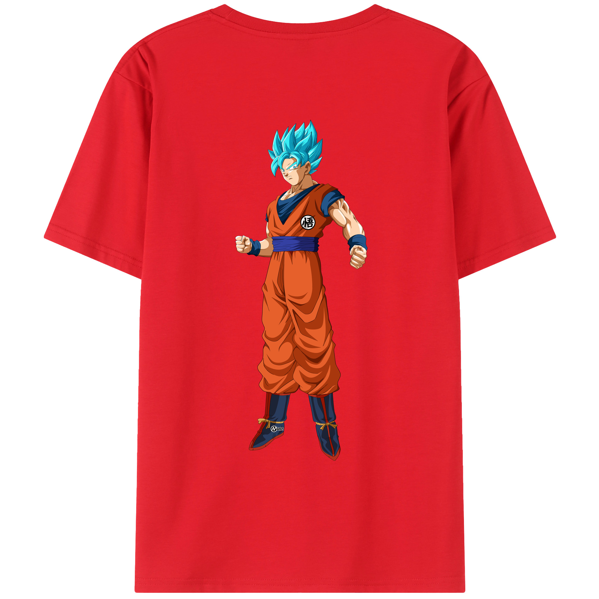 （画像用） ドラゴンボール 孫悟空（そん ごくう）Son Goku カカロット DRAGON BALL Kakarotto 綿100％ メンズ半袖Tシャツ（バックプリント） 通気性